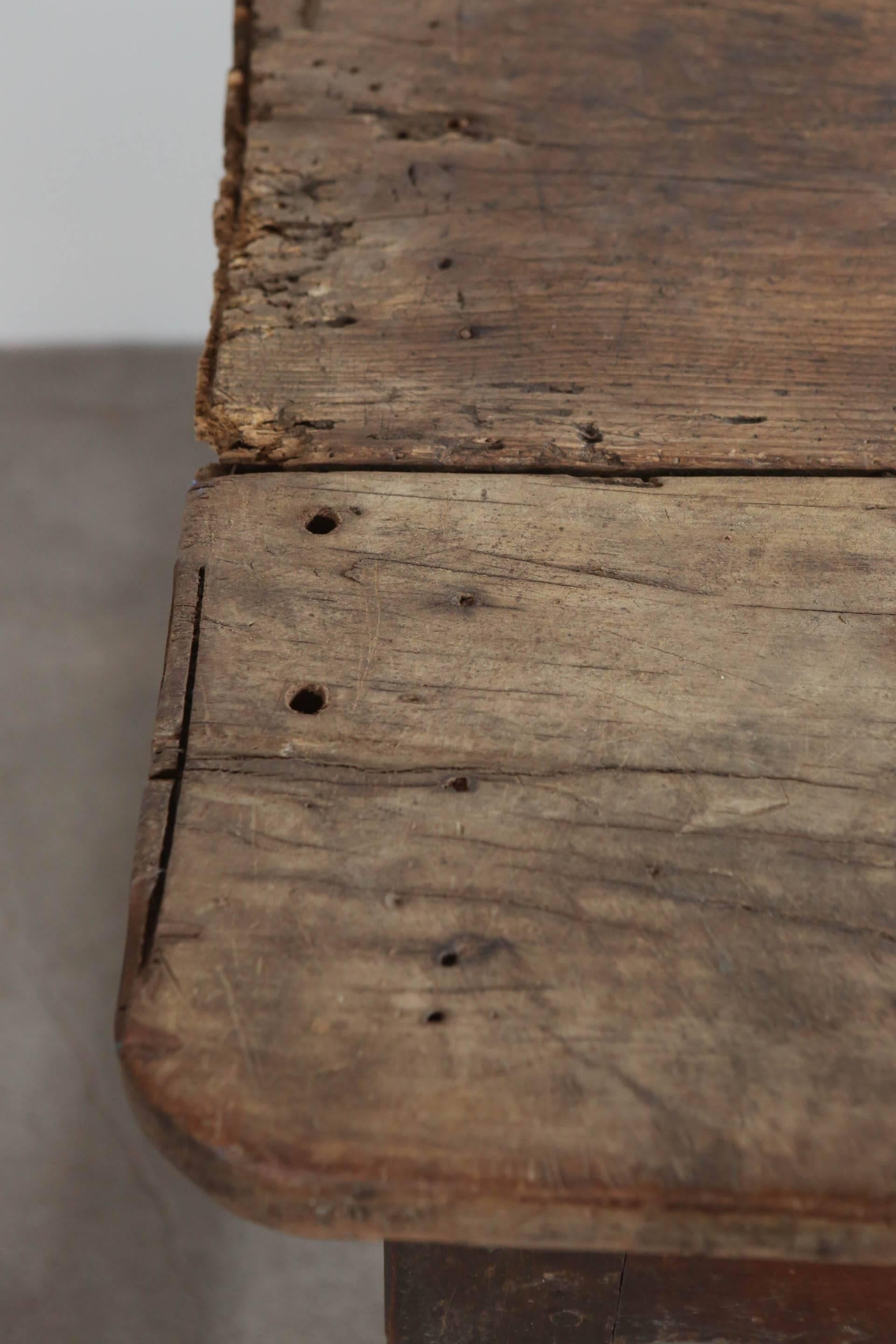 19th Century Rustic Primitive French Table