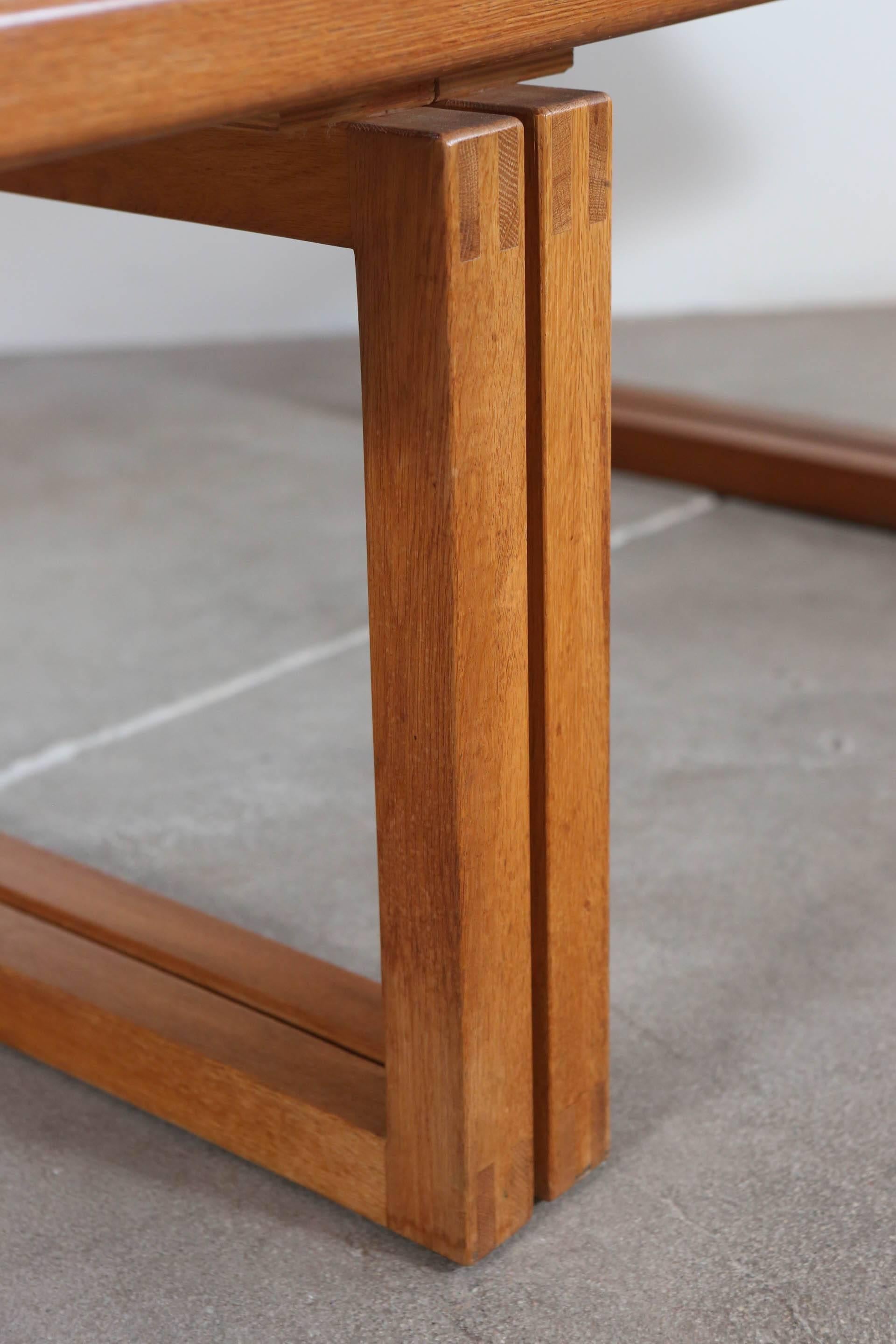 19th Century Double Leg Rectangular Coffee Table