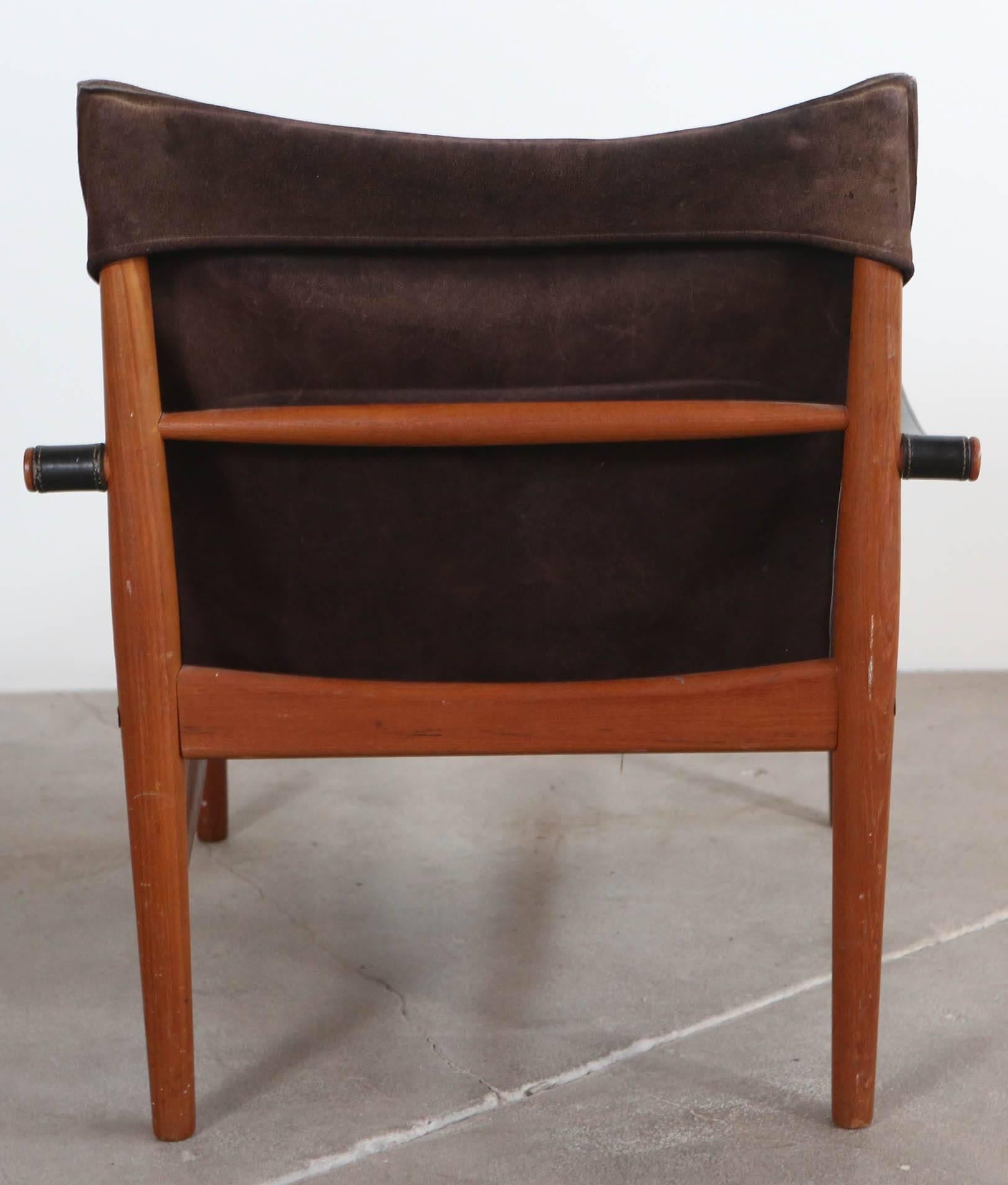 Mid-20th Century Pair of Hans Olsen Safari Chairs