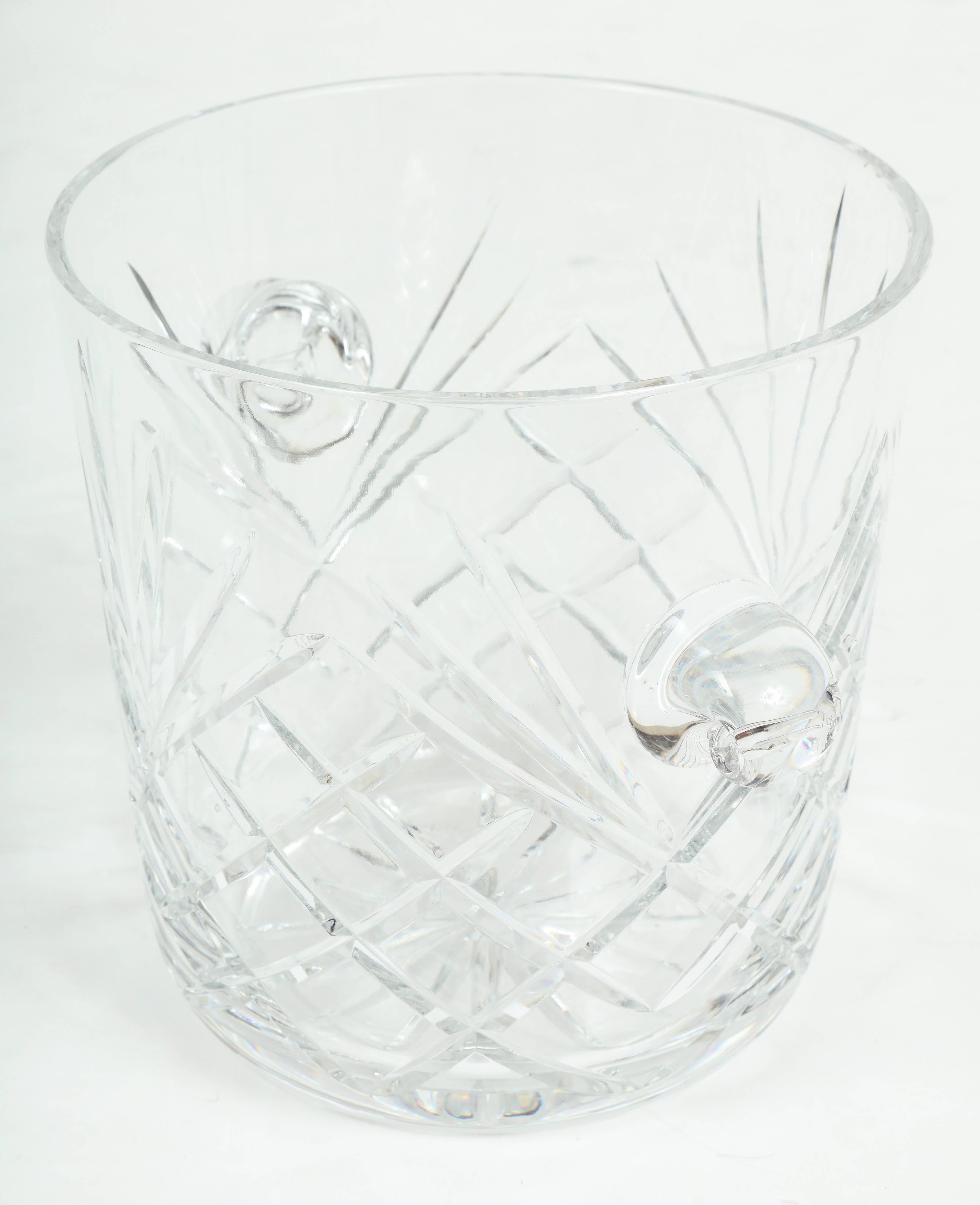 Mid-20th Century French Crystal Ice Bucket