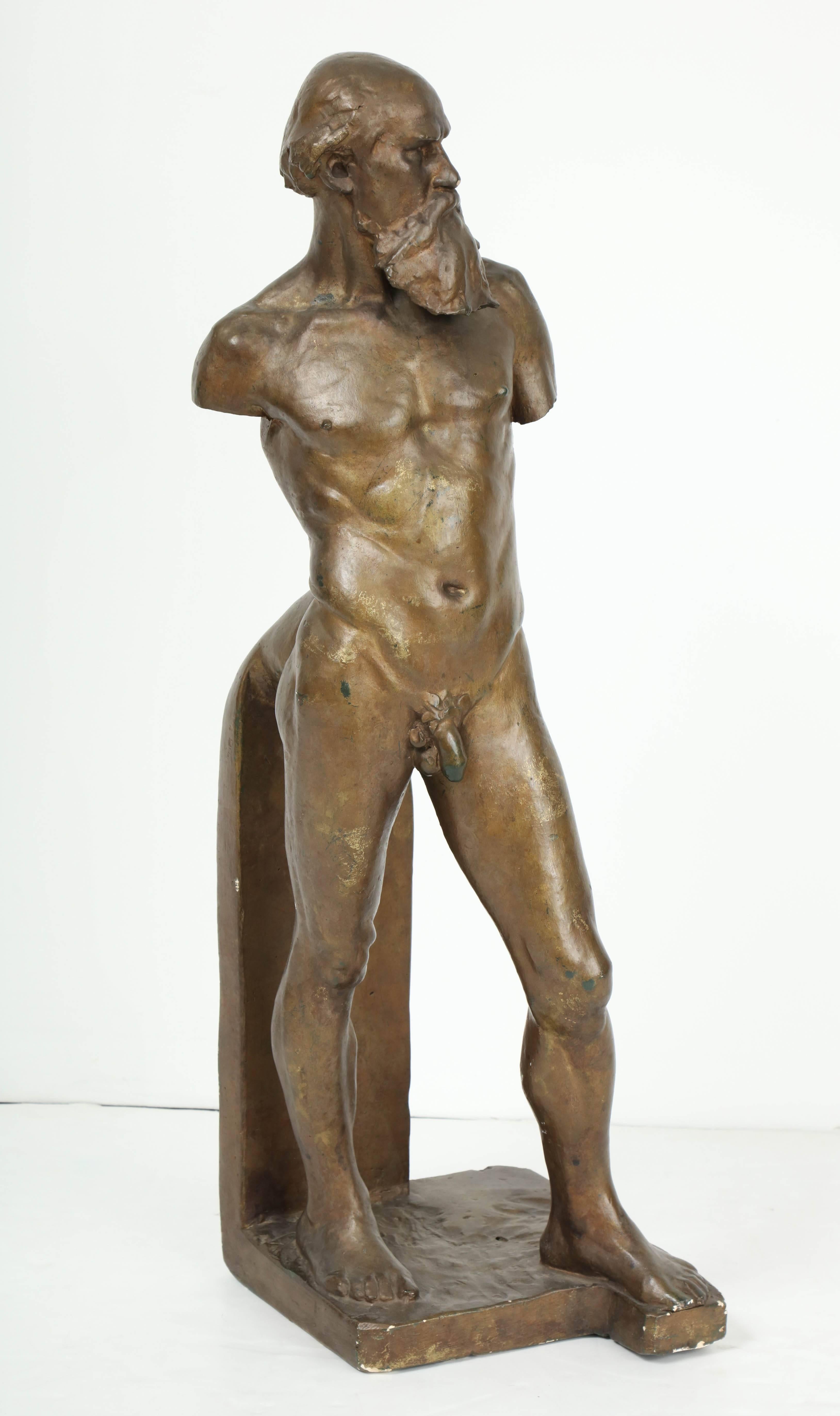 Plaster Sculpture In Fair Condition For Sale In New York, NY