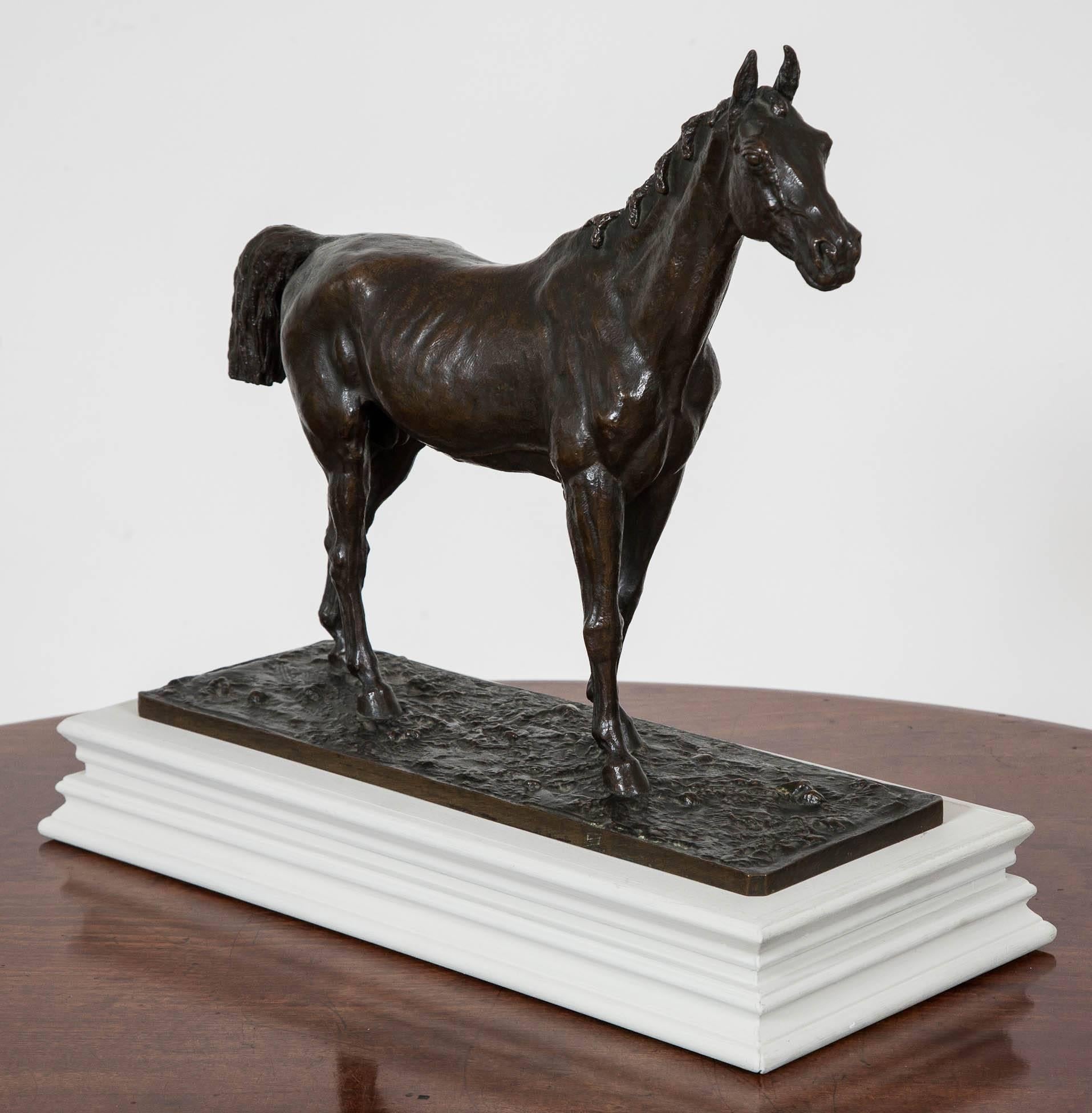 19th Century Horse Bronze by C Fratin