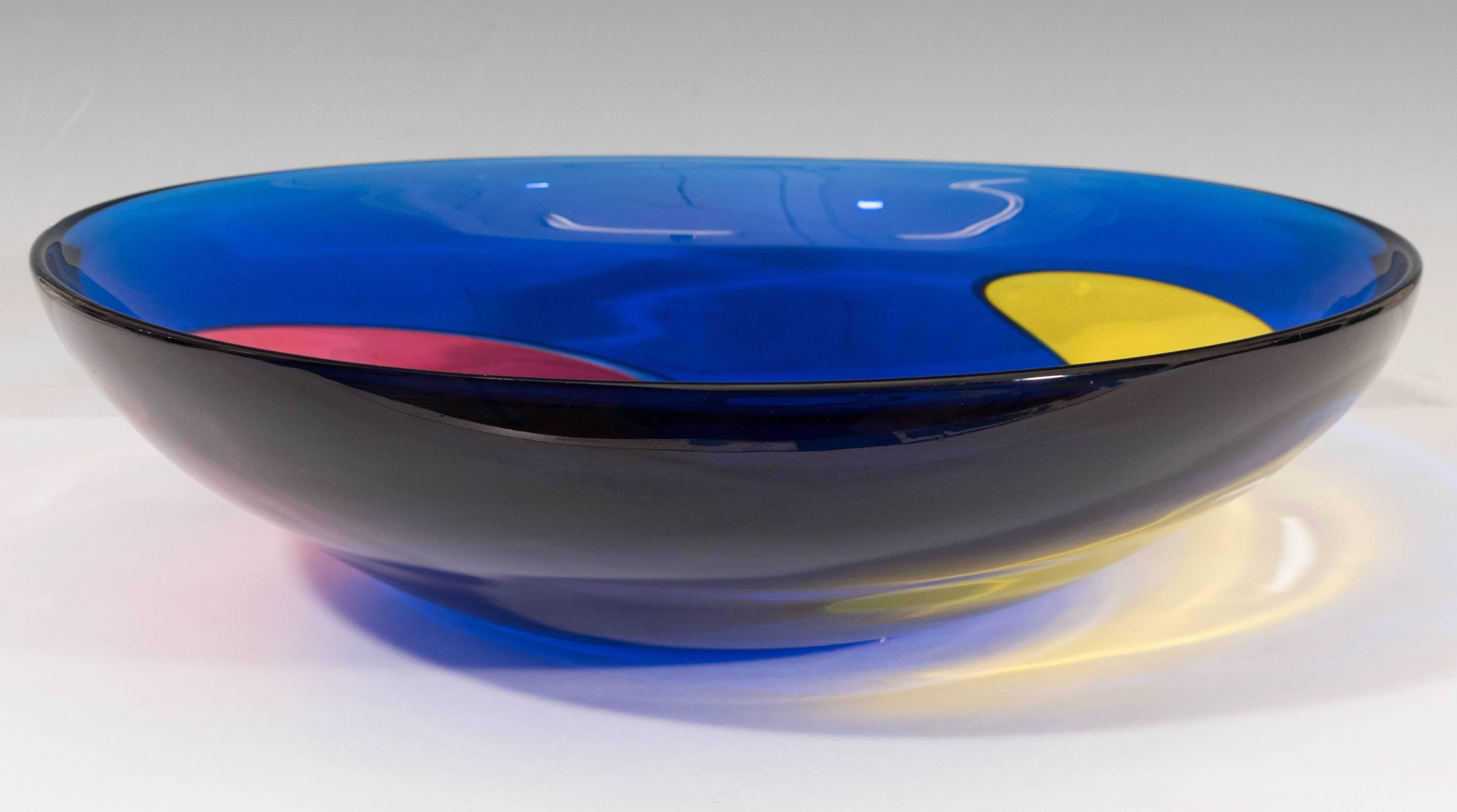 Archimede Seguso 'Carnevale' Murano Glass Bowl for Tiffany 2