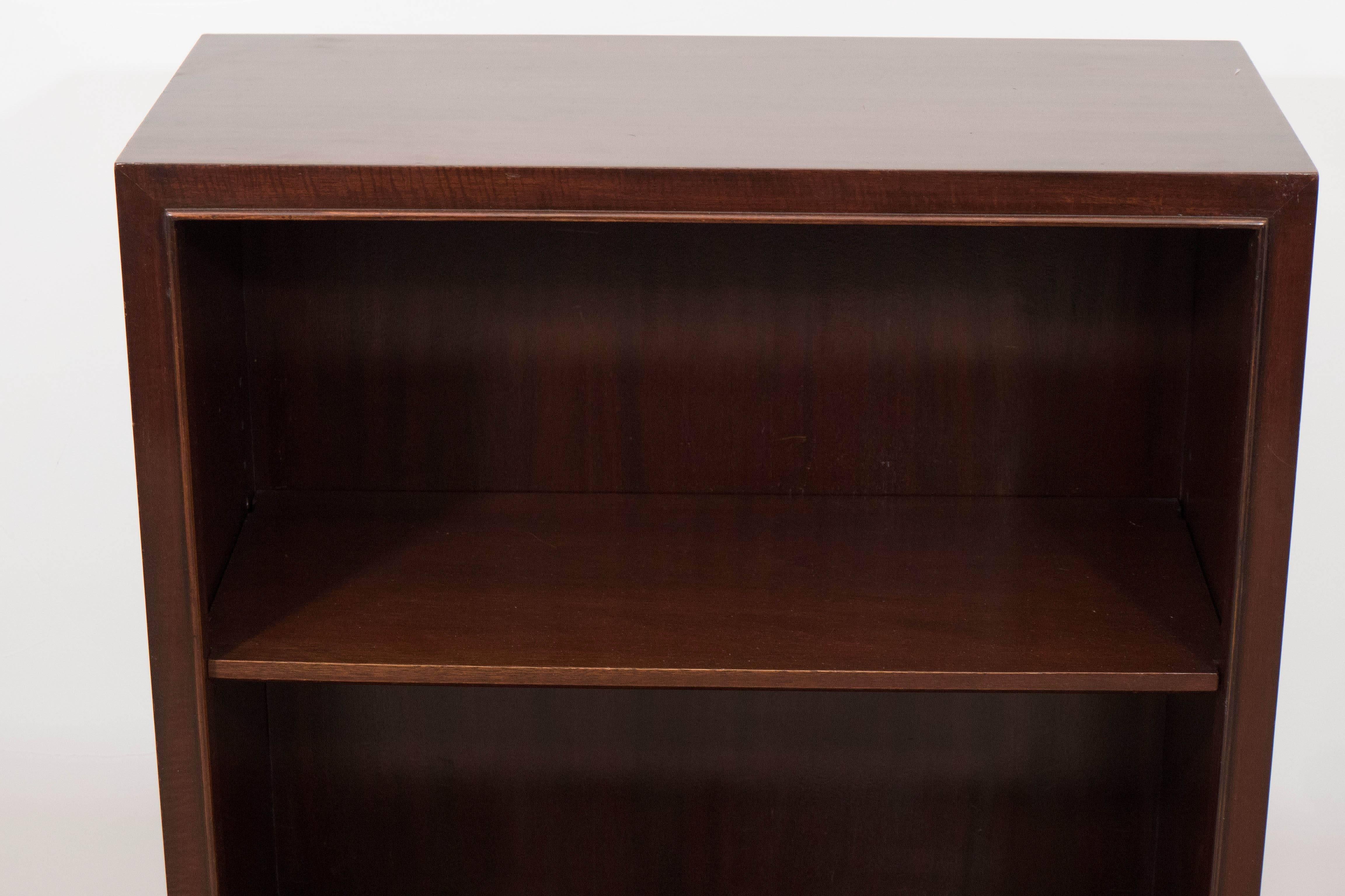 Mid-Century Modern Open Single Shelf Bookcase