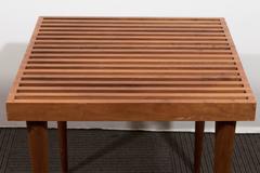 Pair of Danish 1960s Slat Top Side Tables in Teak
