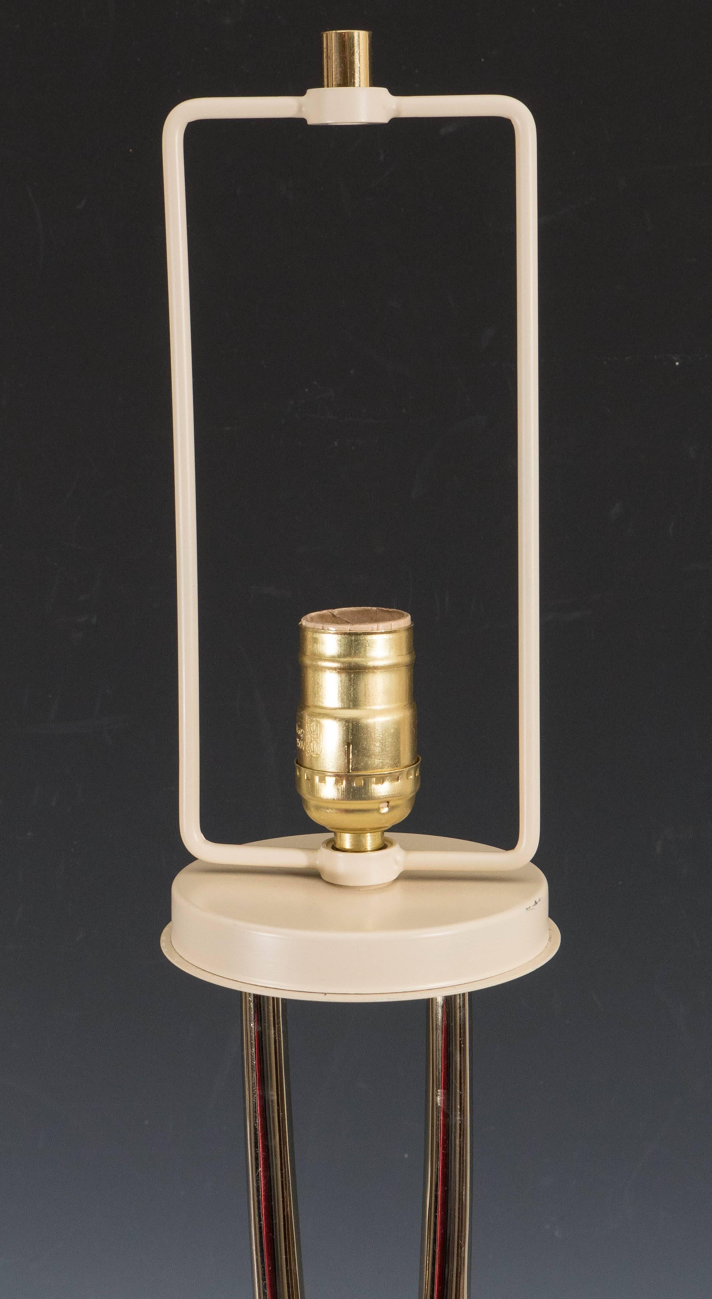 American Pair of 'Wishbone' Table Lamps by Laurel