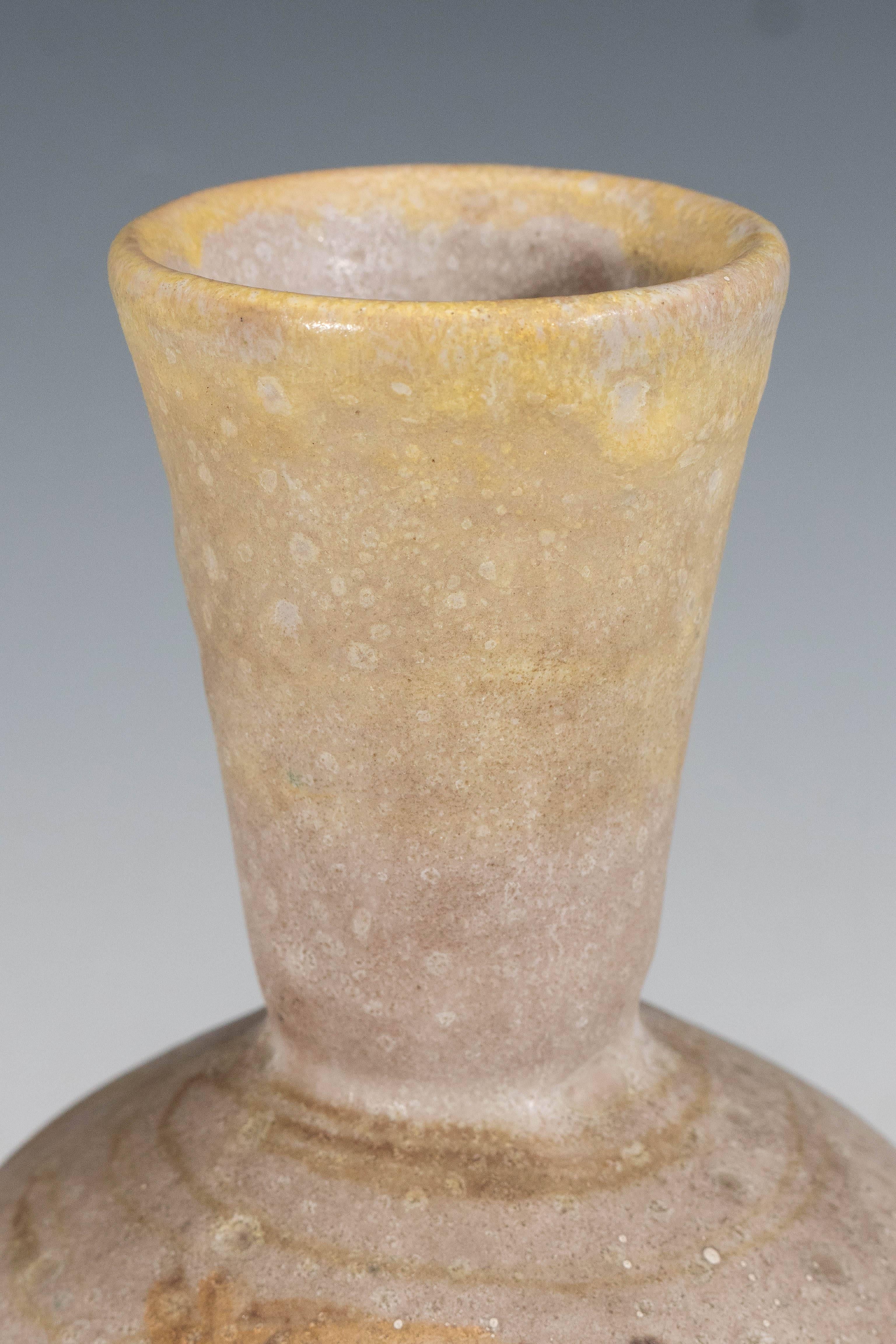 Mid-Century Modern Guido Gambone Ceramic Vase with Horses