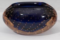 Pair of Galliano Ferro Murano Art Glass Decorative Bowls or Ashtrays
