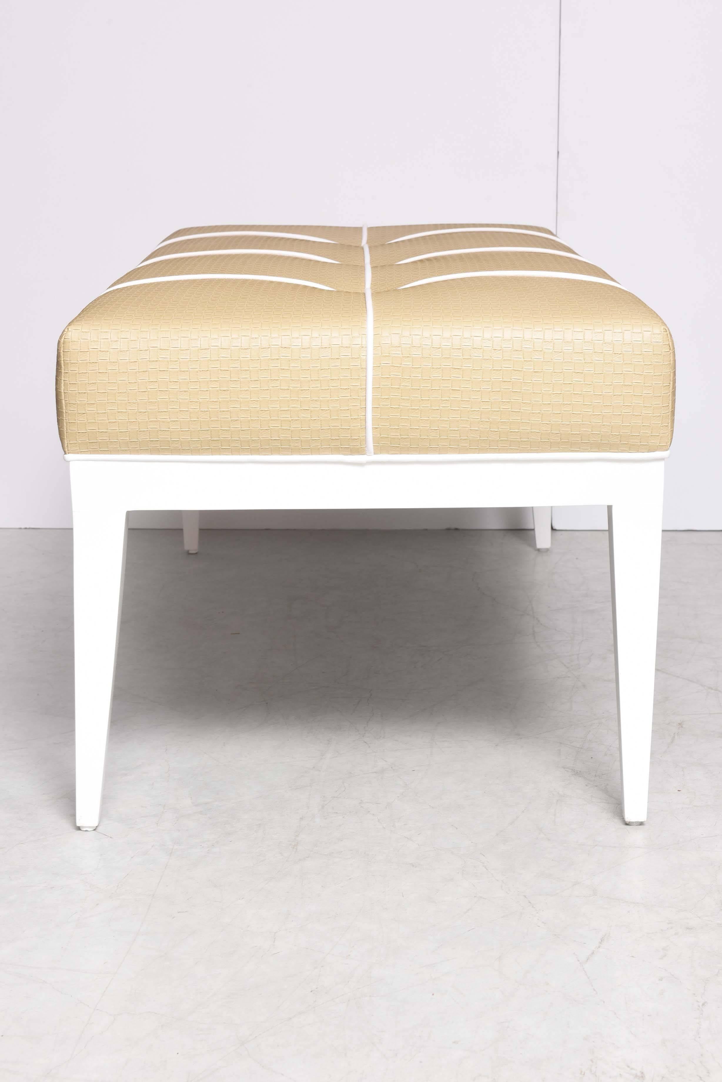 Fabric SALE! SALE! SALE! Studio-Built Bedroom Bench DESIGNED BY SUSANER beche, white 