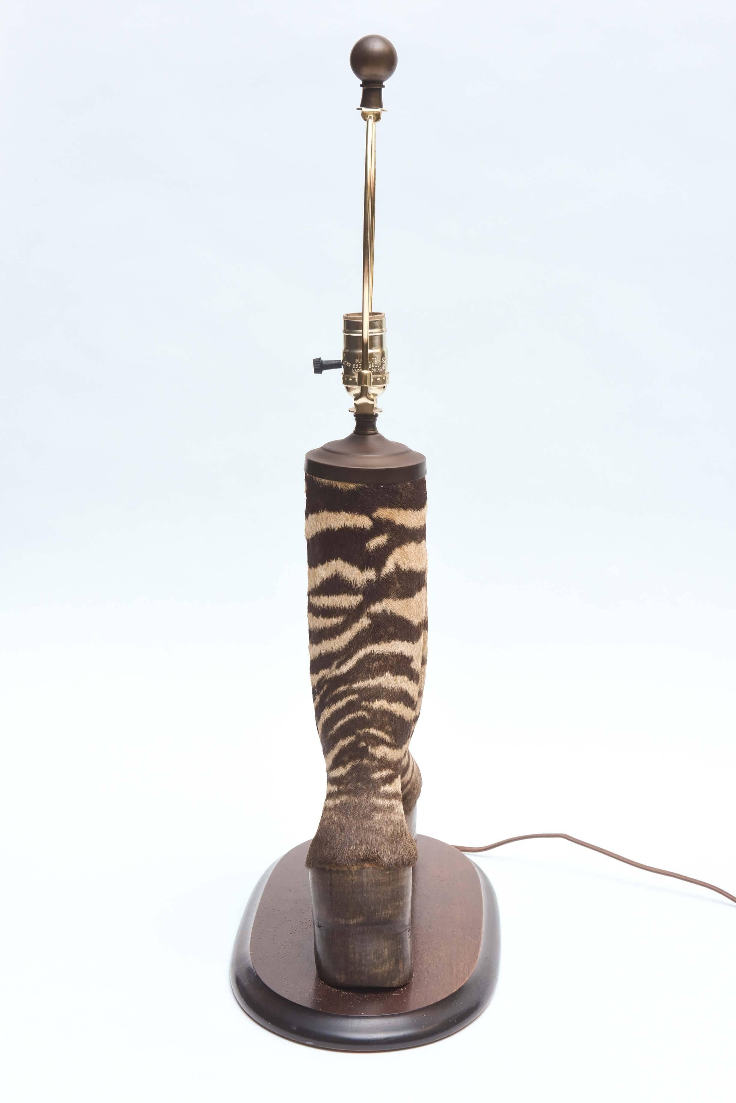Uncommon Zebra Hoof Lamp 1