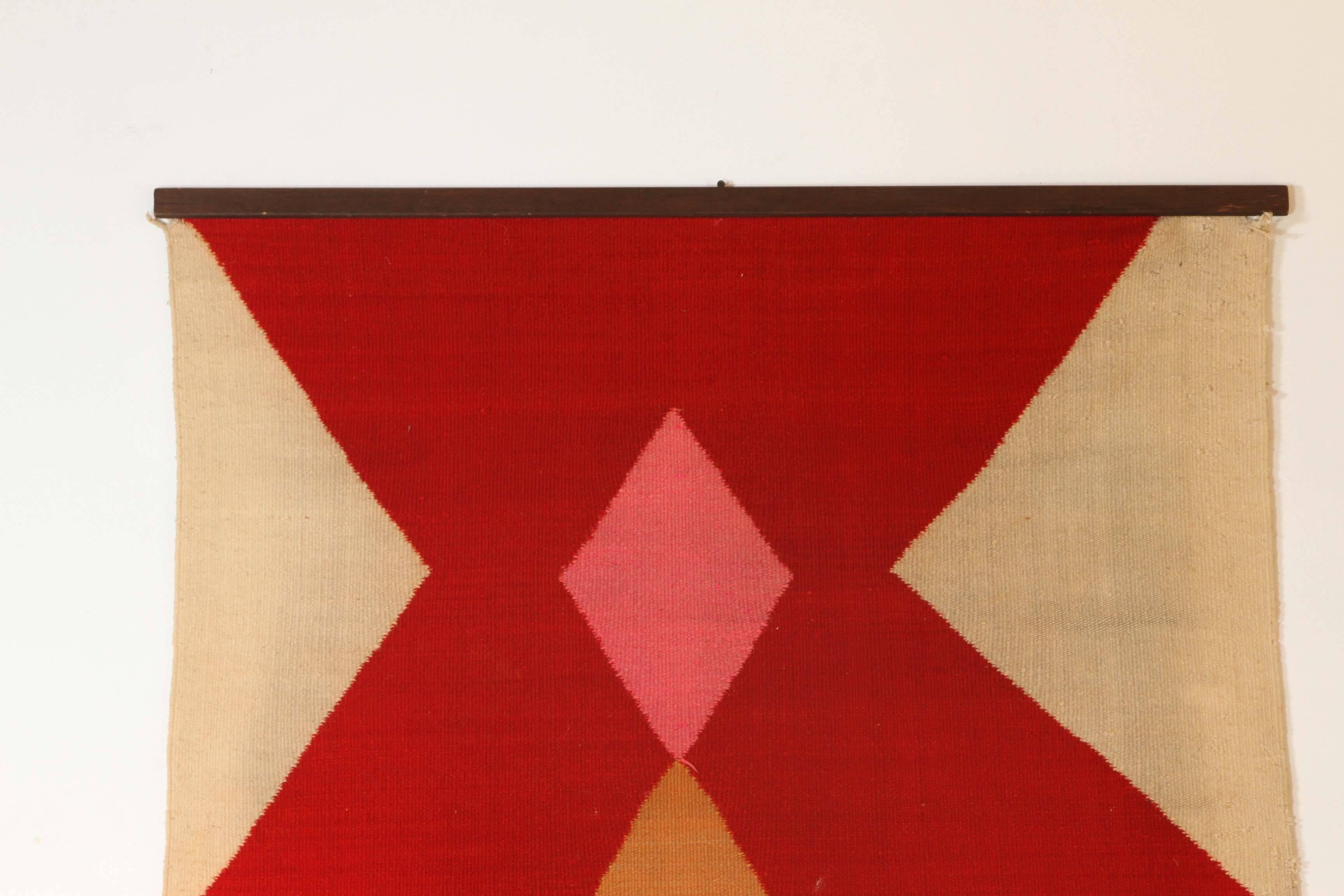 Woven Launchpad Tapestry by Evelyn and Jerome Ackerman for Era, circa 1970 For Sale