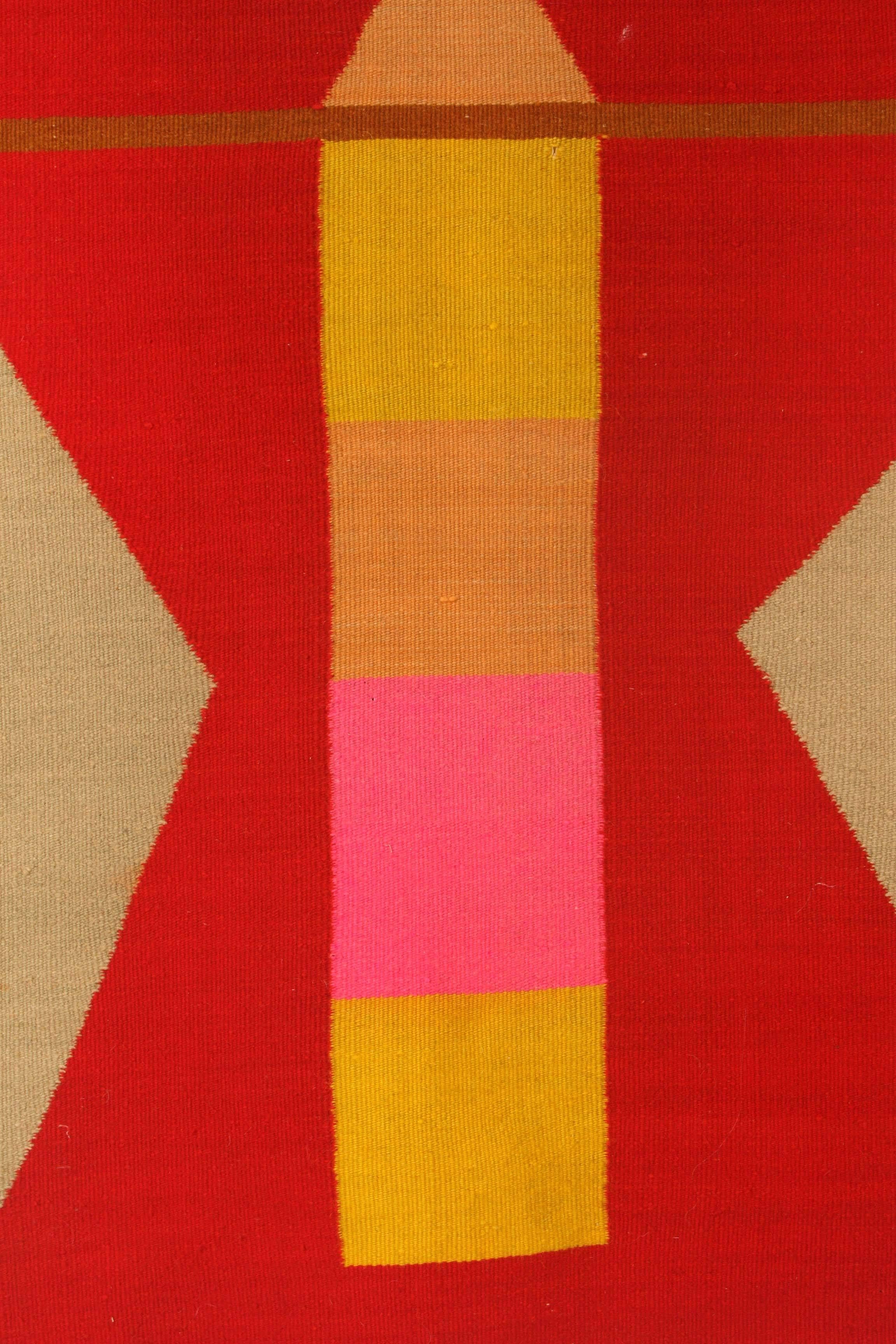 Launchpad Tapestry by Evelyn and Jerome Ackerman for Era, circa 1970 For Sale 1