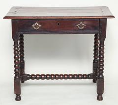 William III Bobbin Turned Oak Side Table