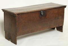 18th Century Oak Six Plank Coffer