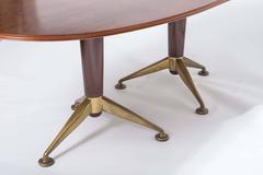 An Andrew J Milne Rosewood Table of Elliptical Form