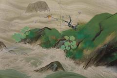 Japanese Six Panel Folding Screen