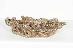 François Raoul Larche "Rare" French Silvered Bronze Three-Piece Table Garniture