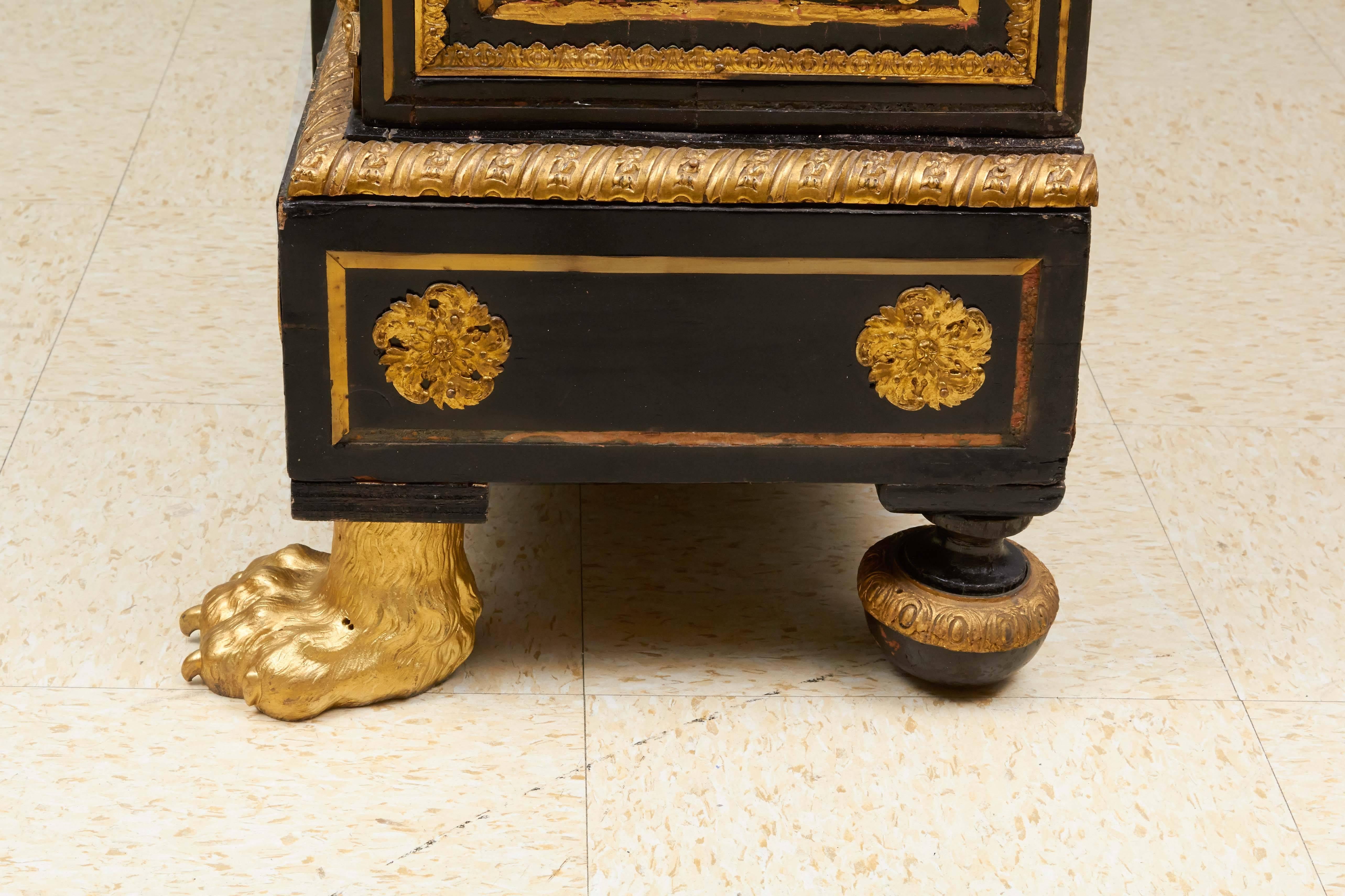 Napoleon III Ormolu-Mounted Boulle Marquetry Marble-Top Commode Cabinet 4