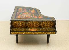 Very Rare & Unusual Russian Lacquer Wood Piano Storage Box Palekh Monumental