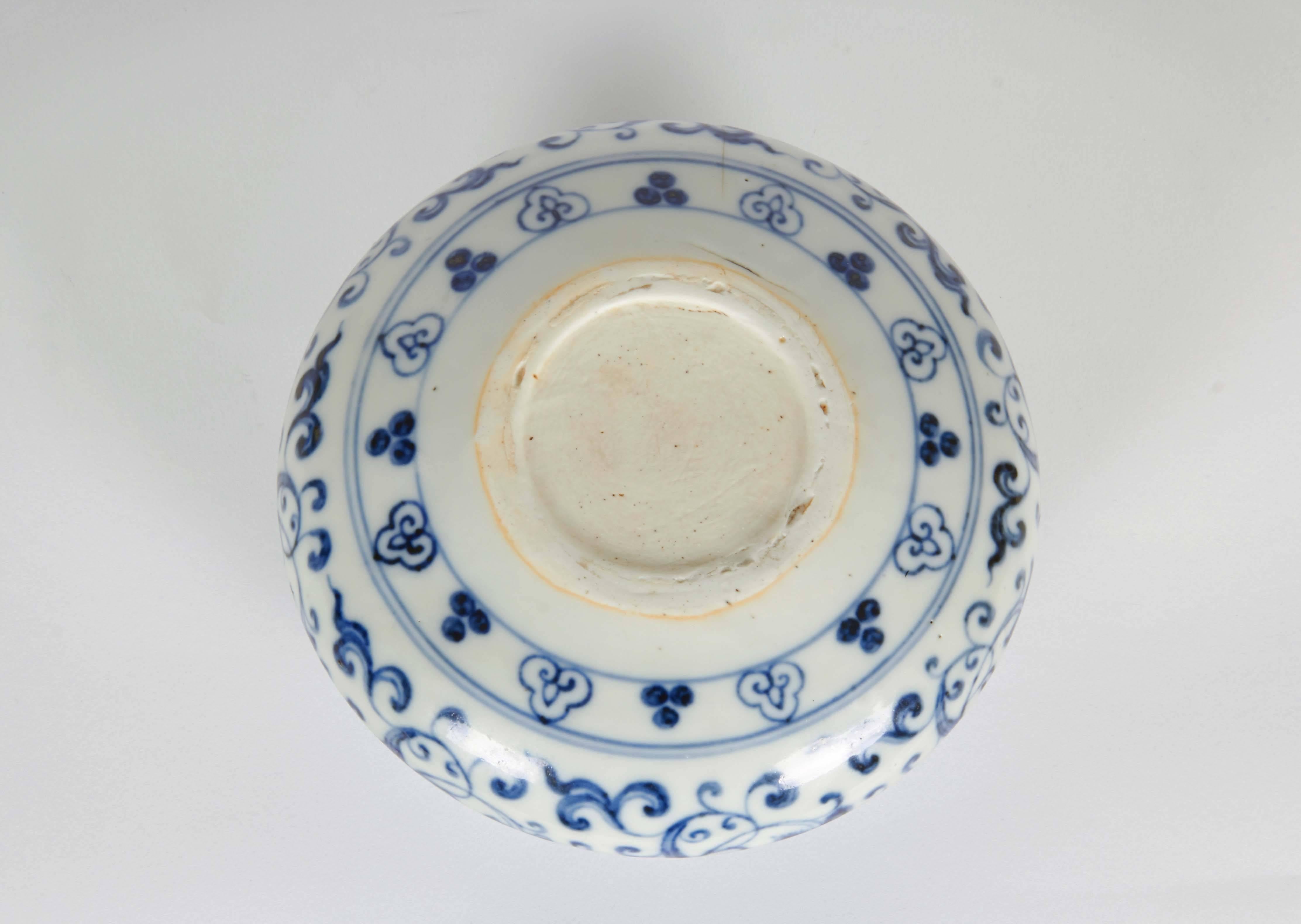 Chinese Ming Dynasty Blue and White Porcelain Bowl 5