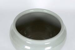 Large Chinese Green Crackle Glaze Porcelain Bowl Signed Yongzheng Mark