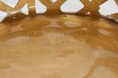 French Ormolu Bronze Glass Basket Centerpiece with Putti Maison Alphonse Giroux