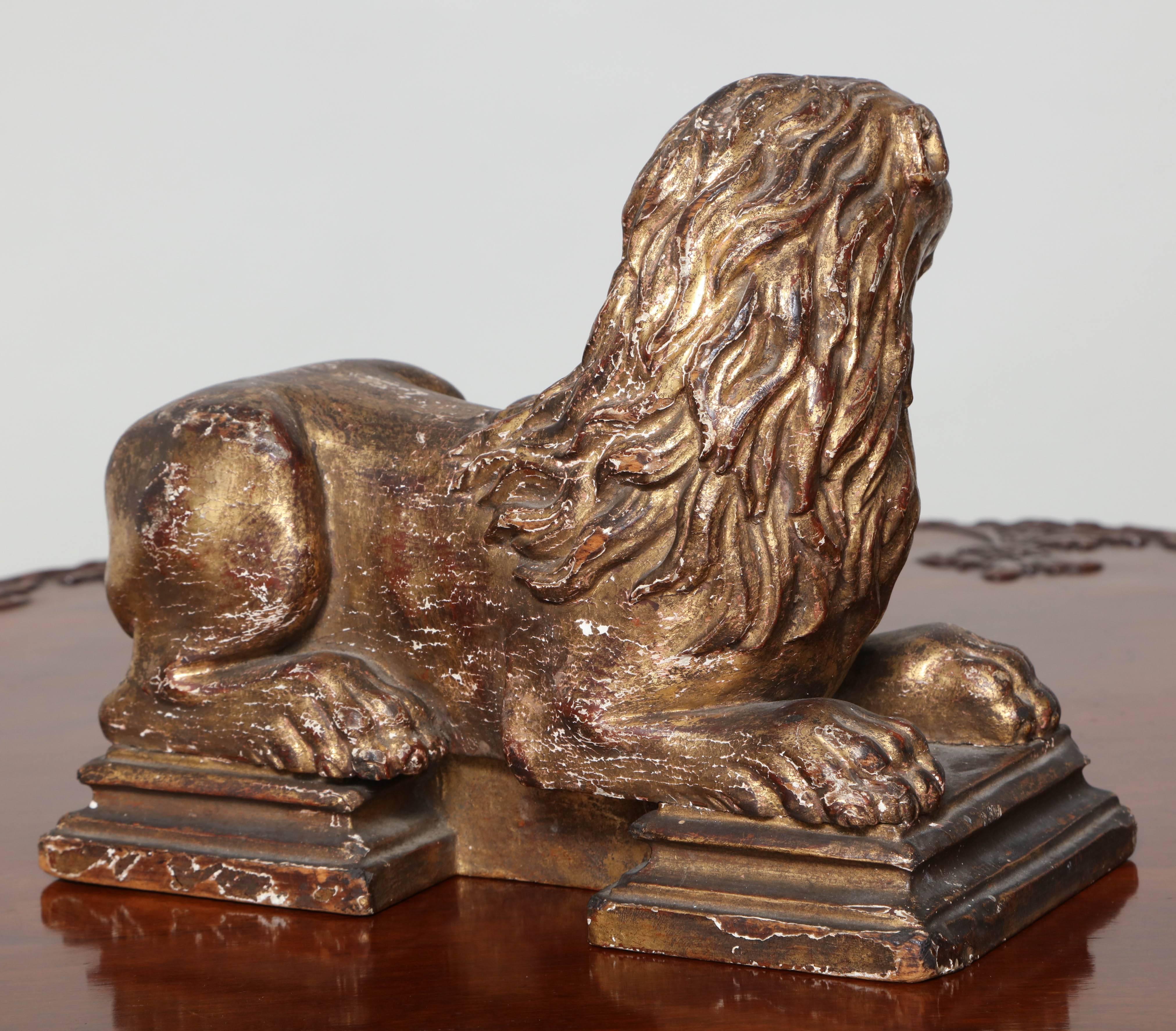 Sculpture of Recumbent Lion In Good Condition In Greenwich, CT