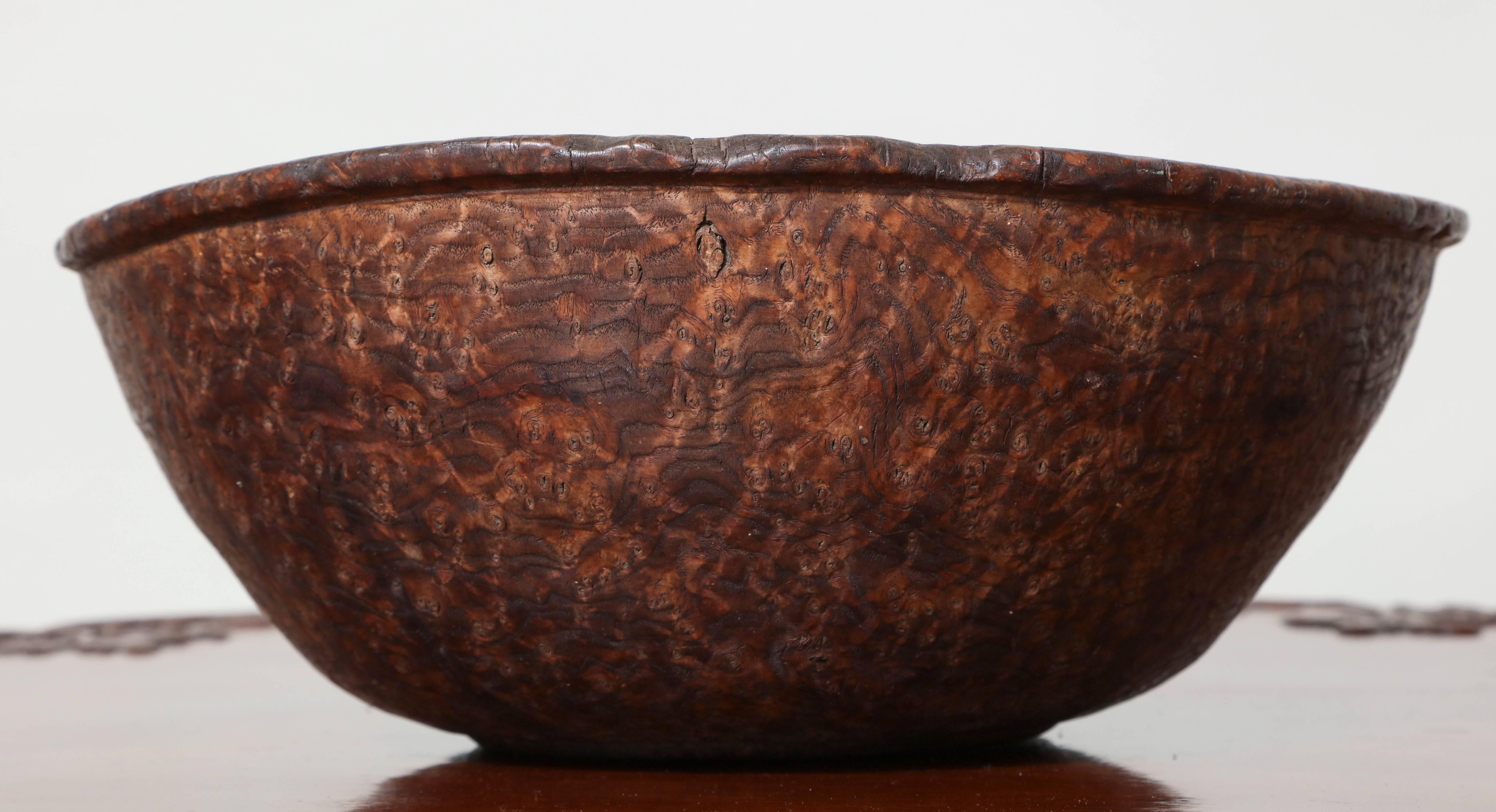 18th Century North American Burl Bowl 1