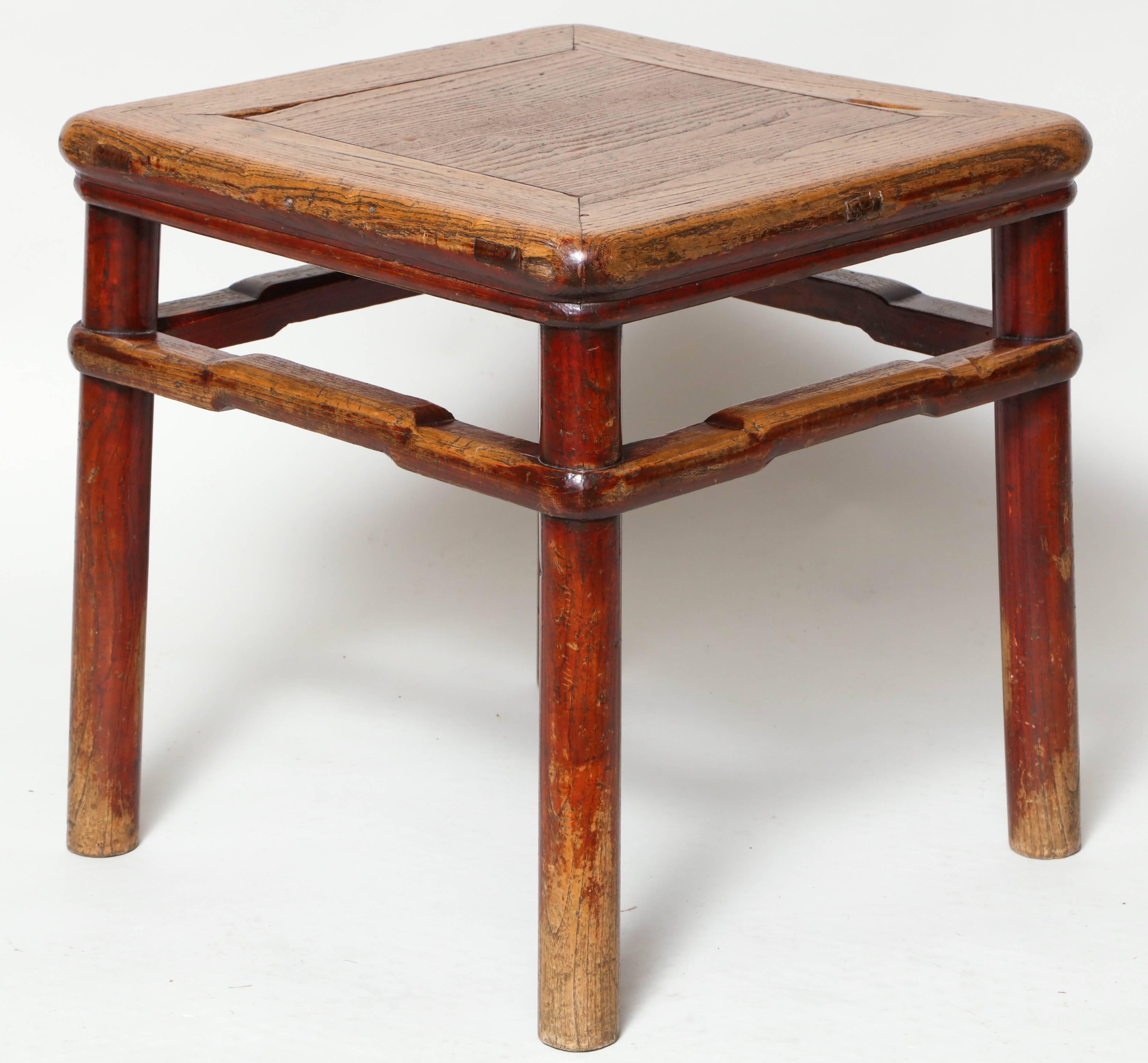 Early 19th Century Chinese Elm Stool 2