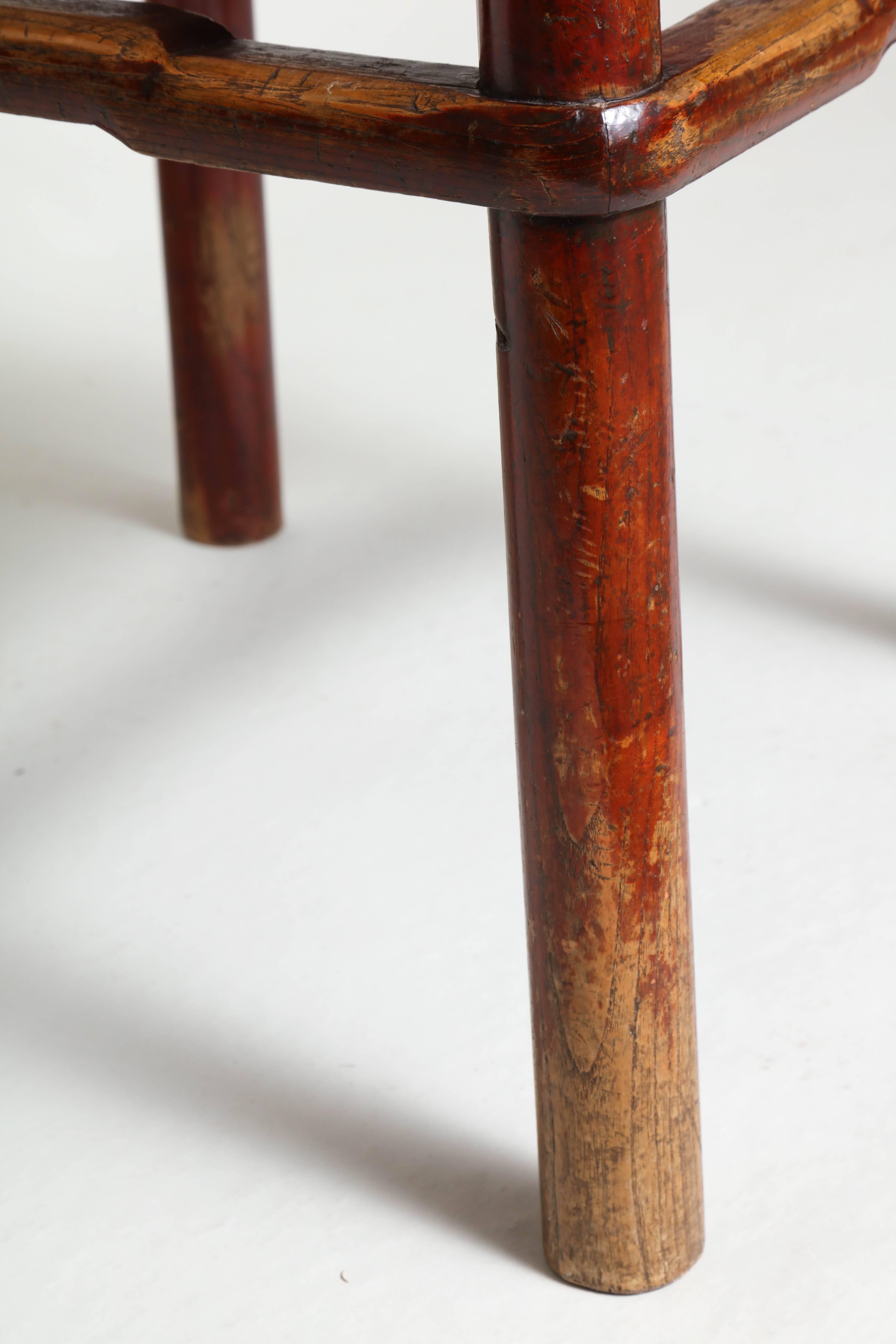 Early 19th Century Chinese Elm Stool 3