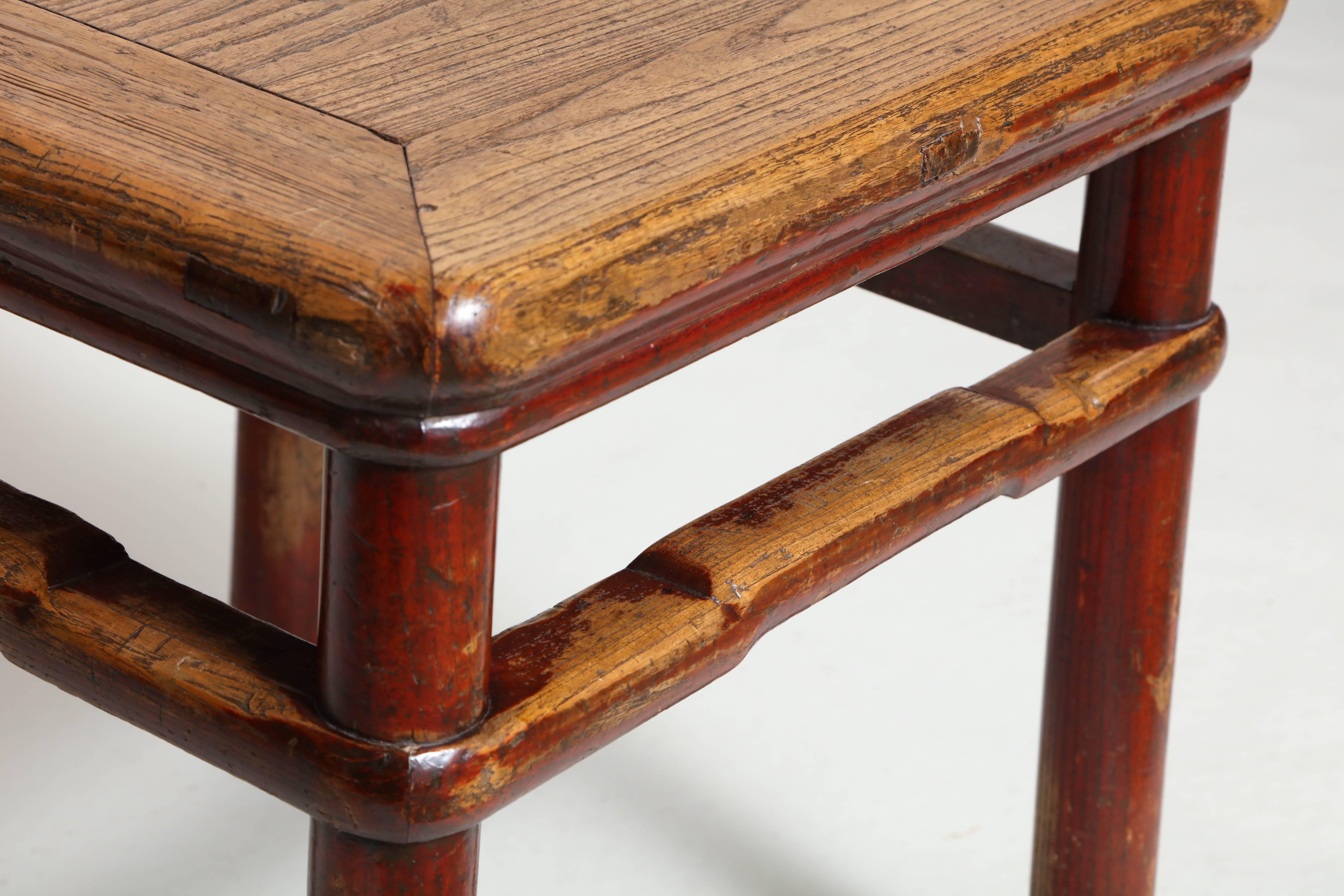Early 19th Century Chinese Elm Stool 4