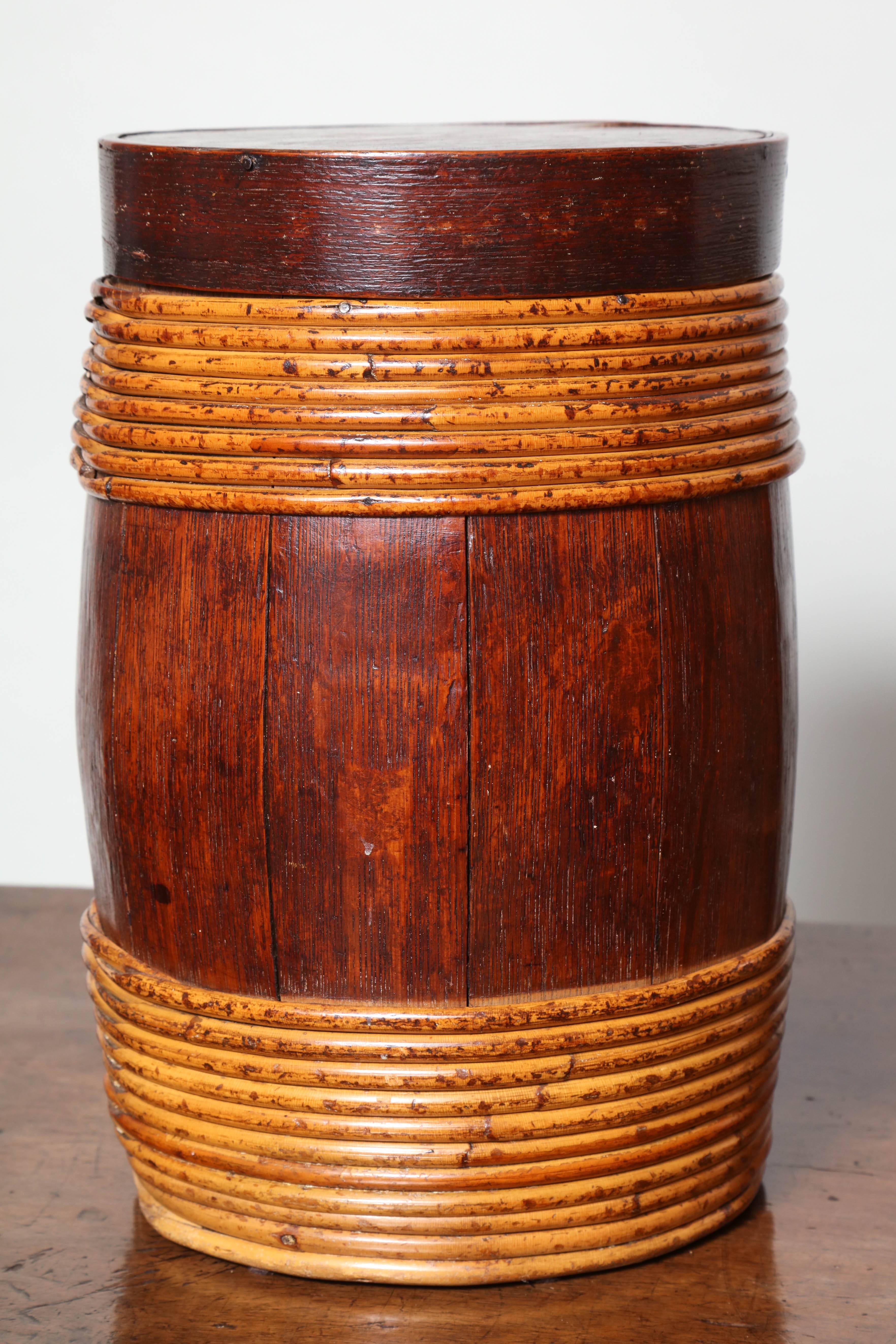 European Collection of Willow Banded Treen Vessels