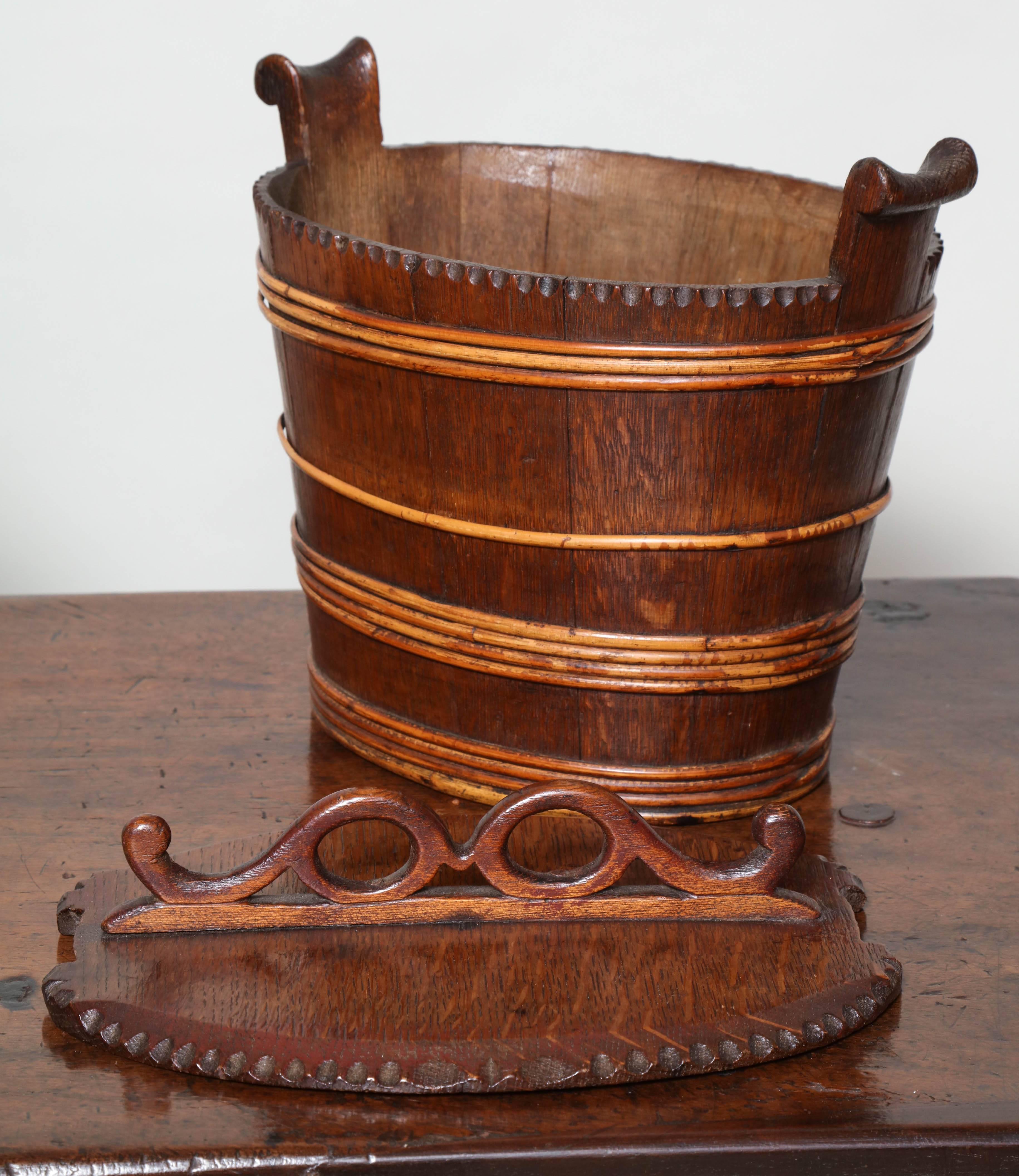 Collection of Willow Banded Treen Vessels 1