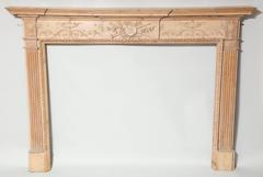 Exceptional George III Carved Pine Chimney Piece
