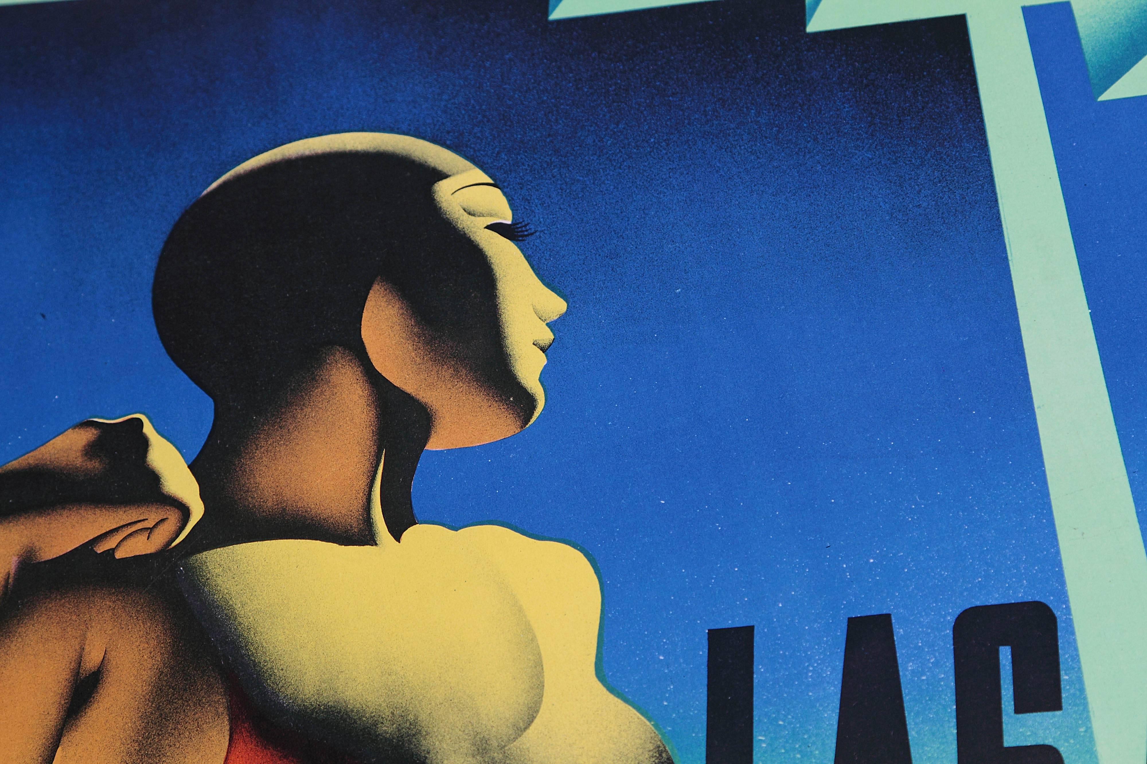 Original Graficas Valencia Spanish Art Deco Poster by Josep Renau-Montoro 2