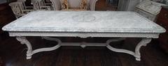 French 19th Century Painted Dining Table