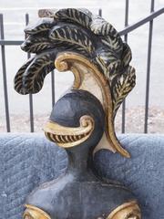 Italian 18th Century Carved Gilt and Polychrome Amorial