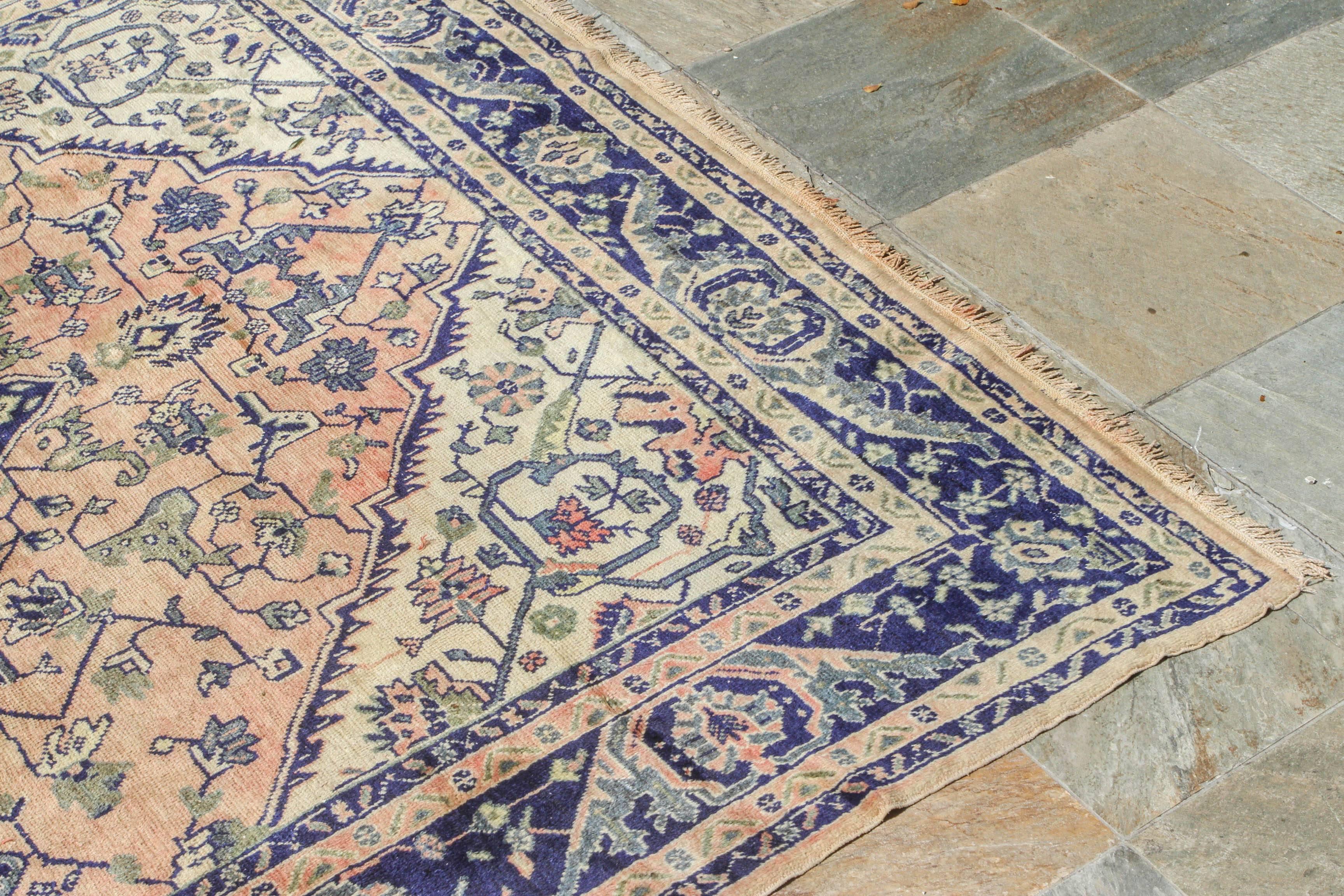 19th century Turkish Oushak rug.