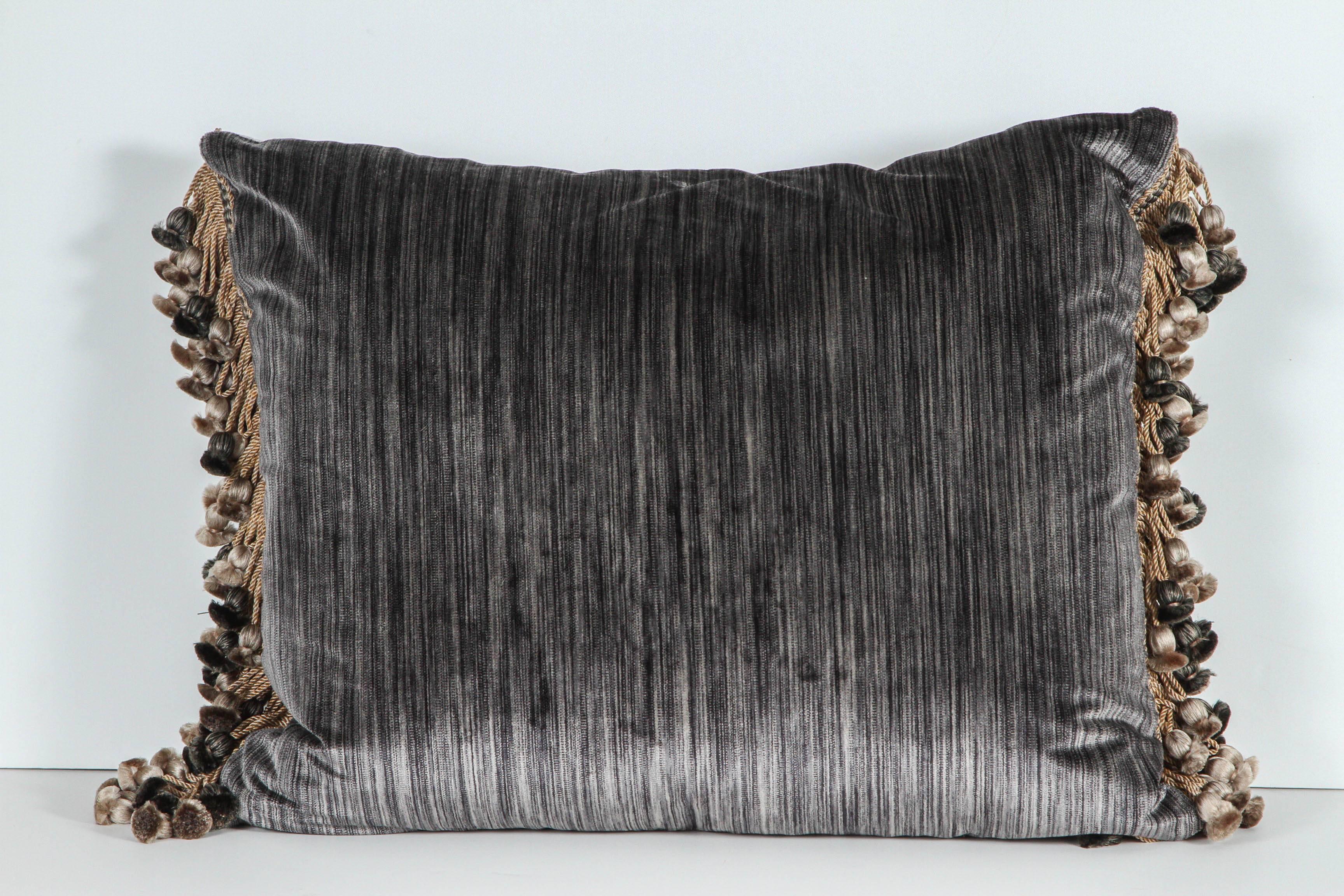 Contemporary Pair of Luigi Bevilacqua Cut Silk Velvet Pillows