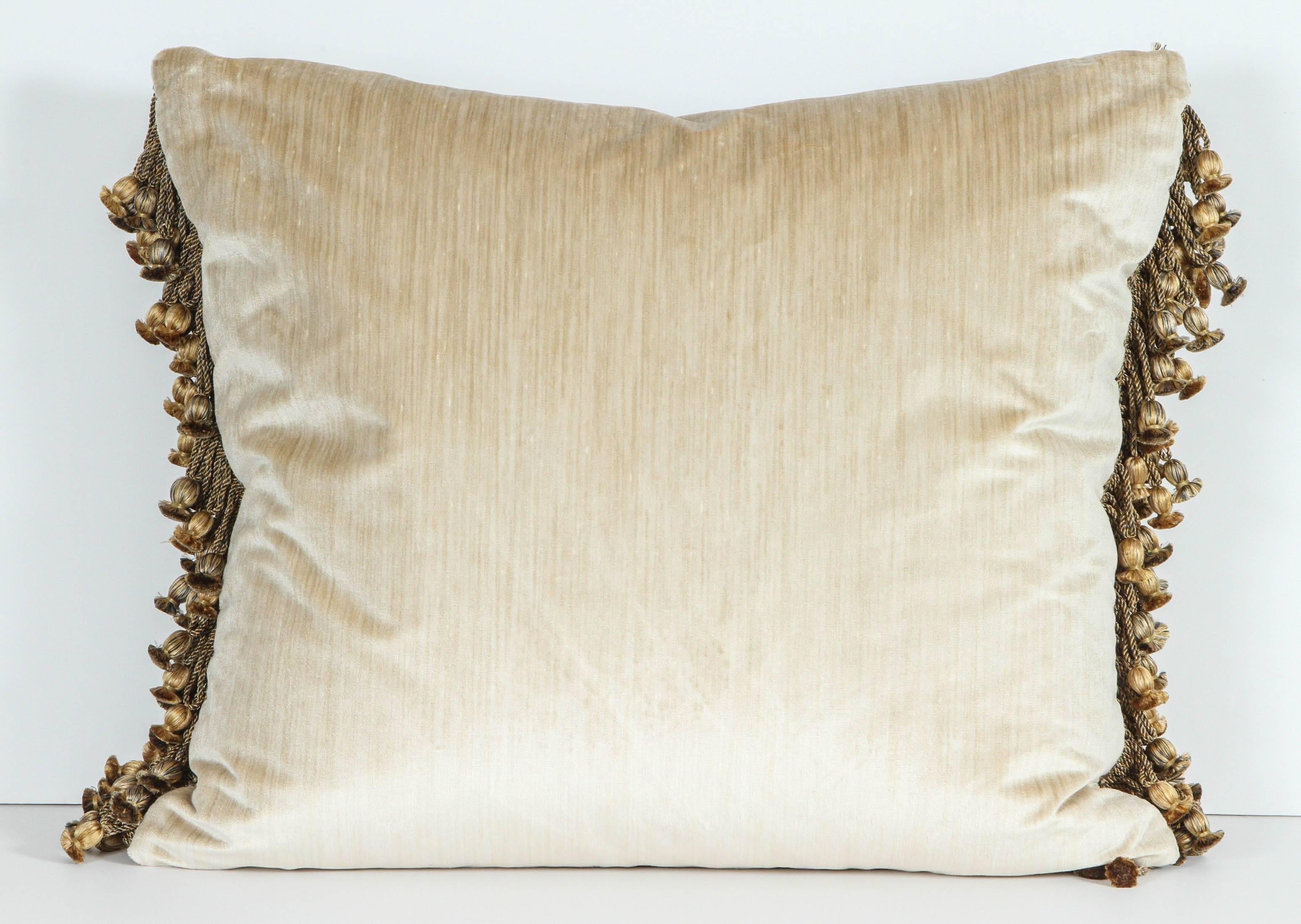 Contemporary Pair of Luigi Bevilacqua Brocade Silk Pillows