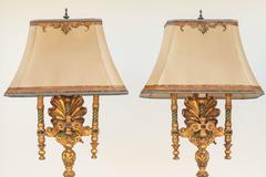 Pair of 1930s Italian Polychrome Floor Lamps