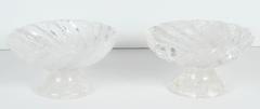 Pair of Rock Crystal Compotes
