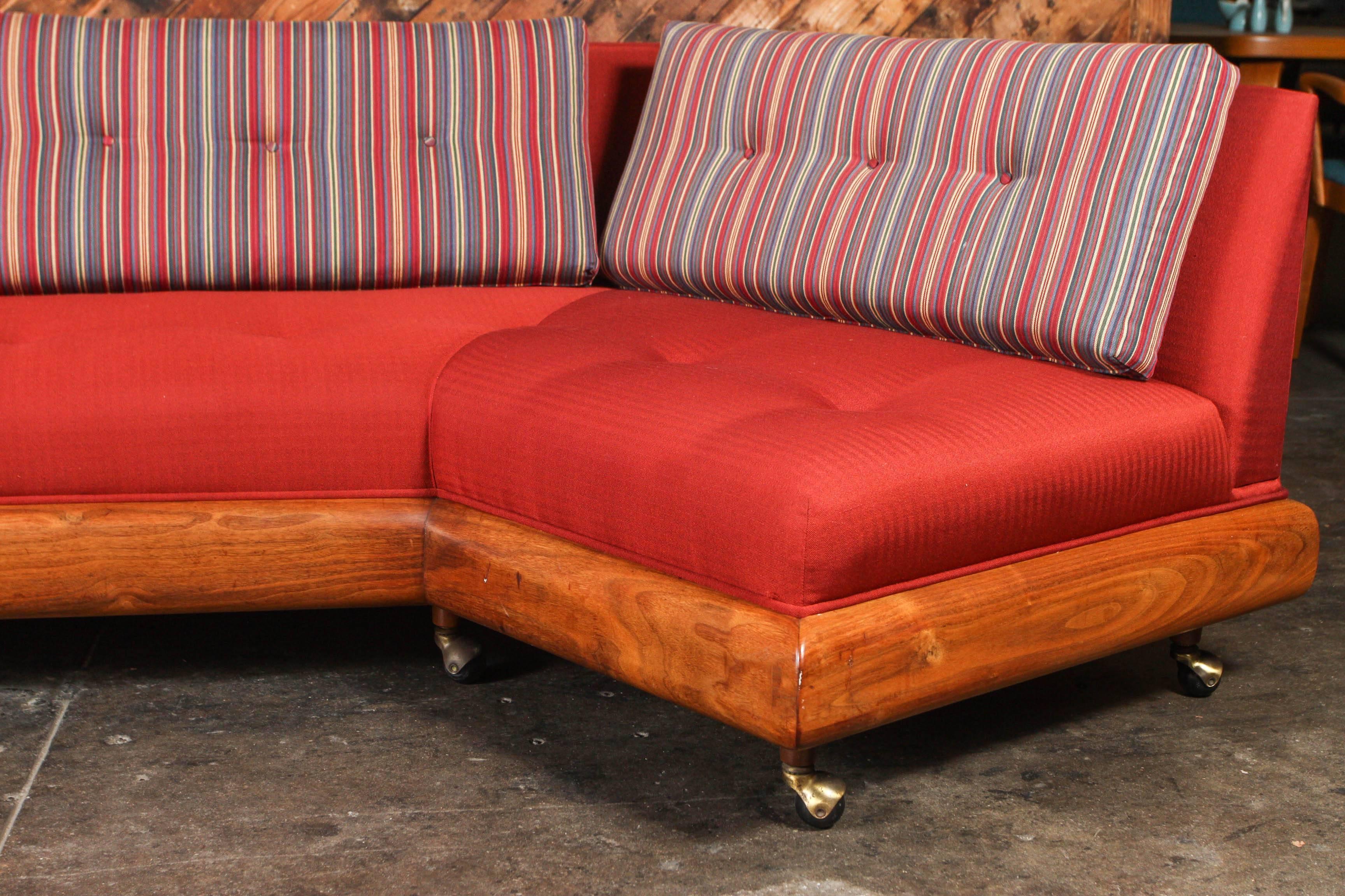 American Adrian Pearsall Mid-Century Boomerang Sofa with Matching Coffee Table, 1964