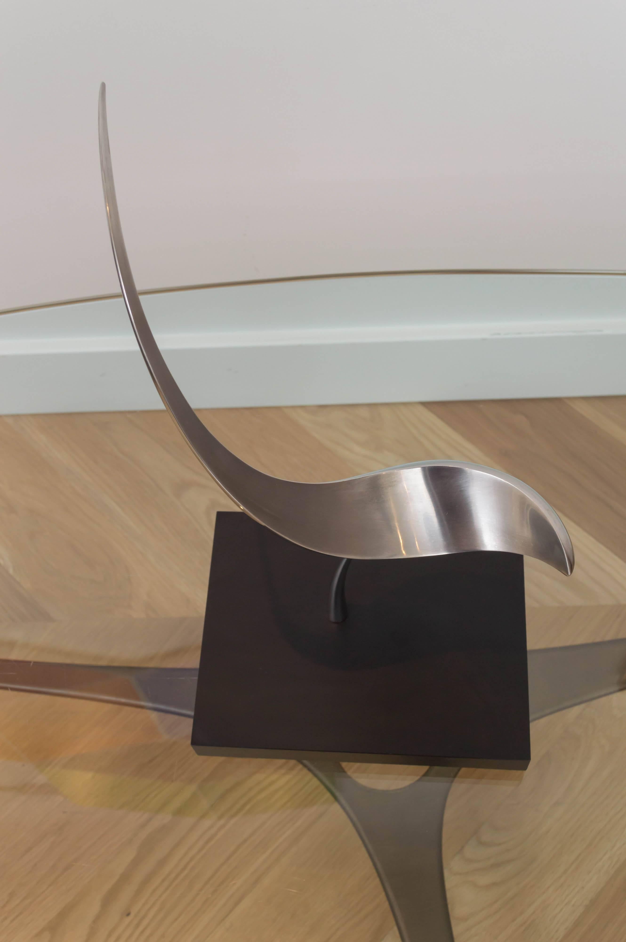 Listed Bay area artist Louis Pearson signed sculpture retaining its original gallery label.
 