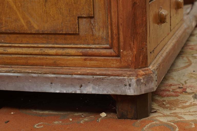 French Hardware Store Counter with Drawers on Both Sides at 1stDibs