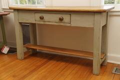 Serving Table with Pot Board Shelf