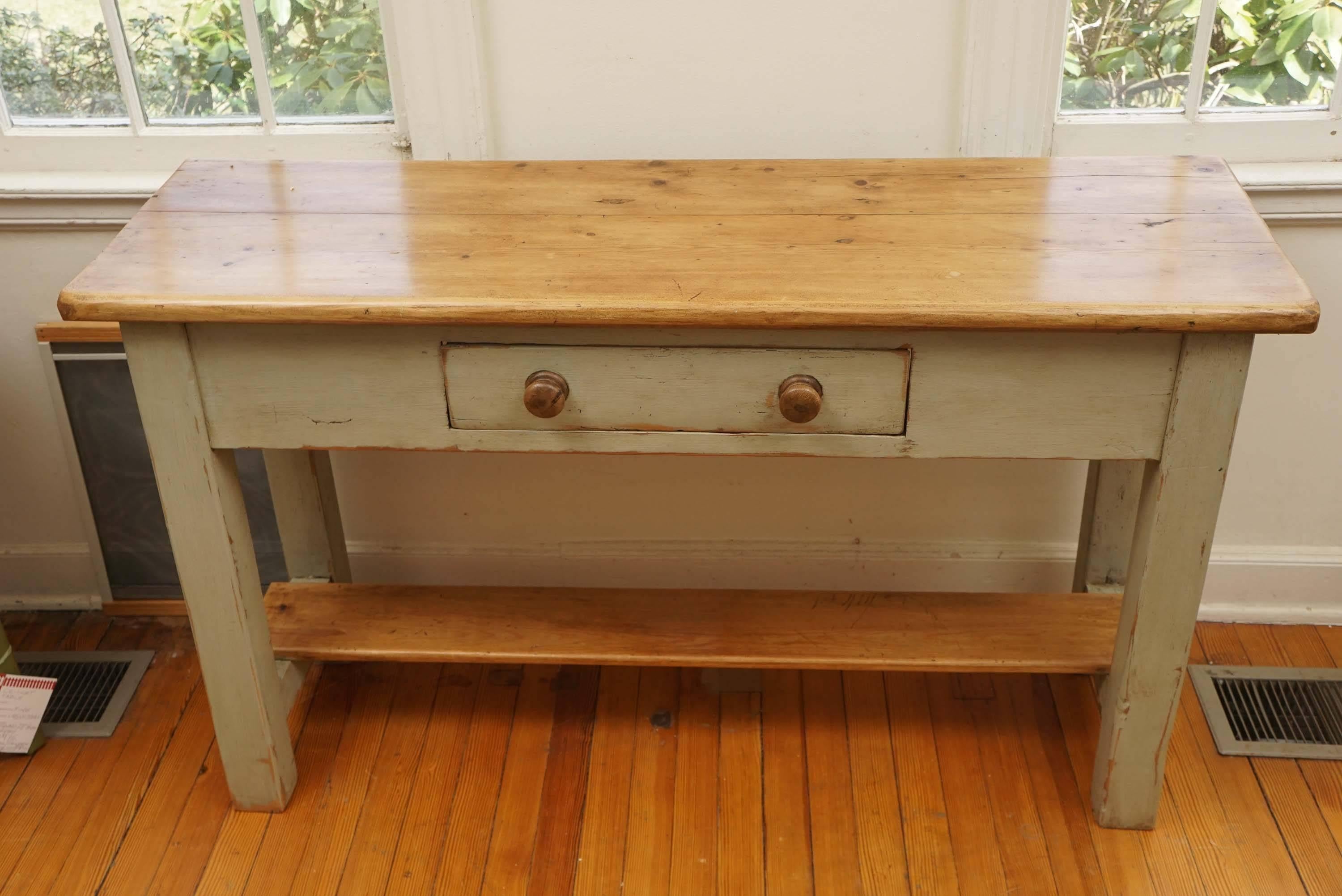 Northern Irish Serving Table with Pot Board Shelf