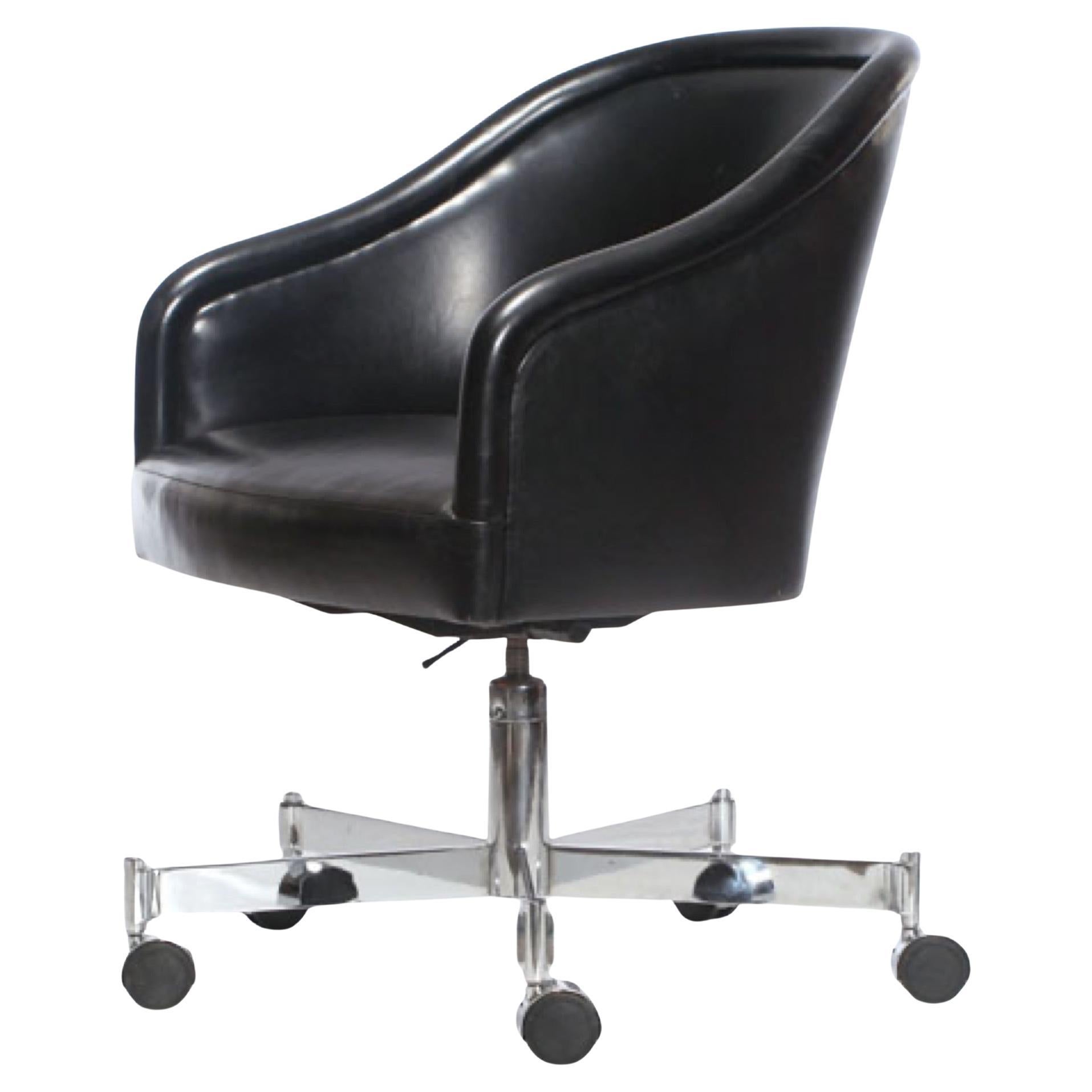 Barrel-Back Desk Chair by Ward Bennett for Brickel Associates