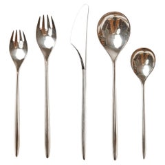 Trinita' Sterling Flatware by Hjordis Haugaard for Nils Cohr, 1960