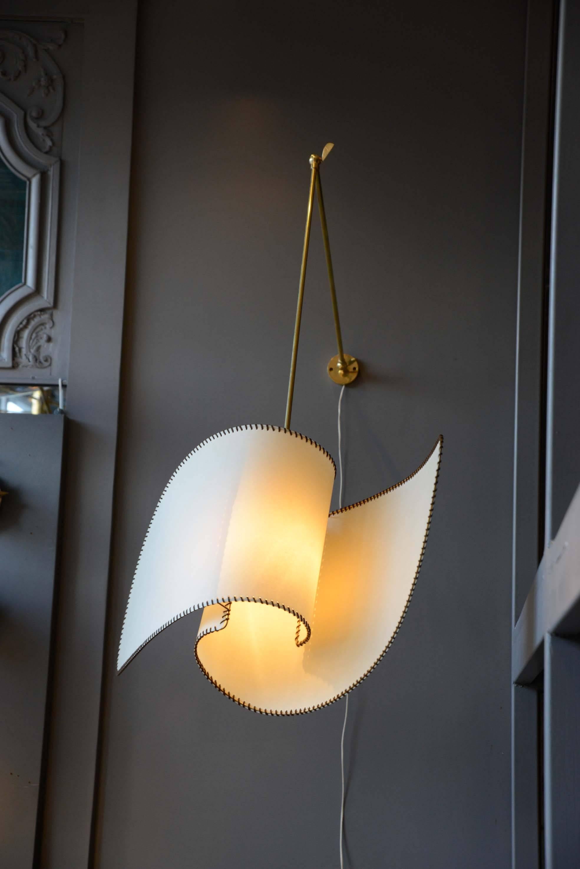 Brass Graceful Ventola Wall Sconce by Diego Mardegan for Glustin Luminaires
